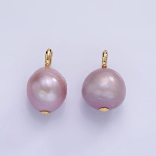 14k gold filled purple pearl sphere 16mm | p-1687