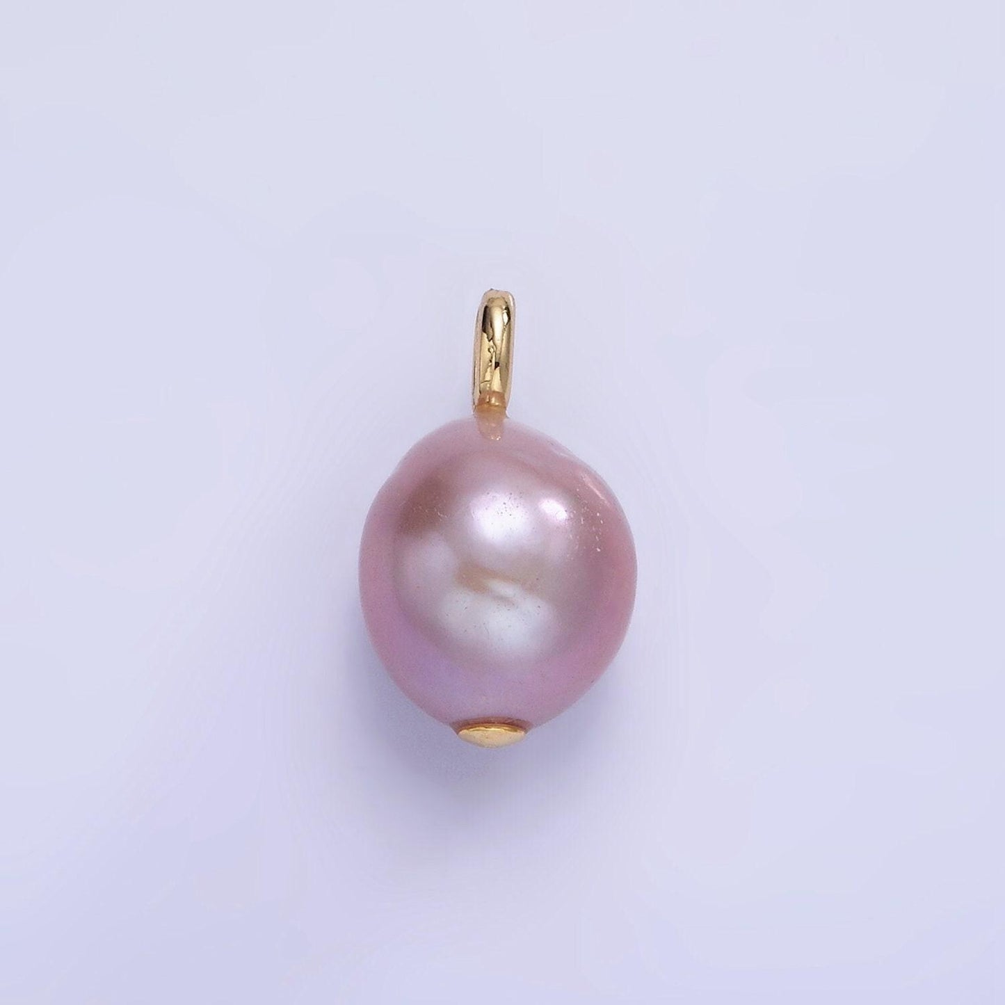 14k gold filled purple pearl sphere 16mm | p-1687