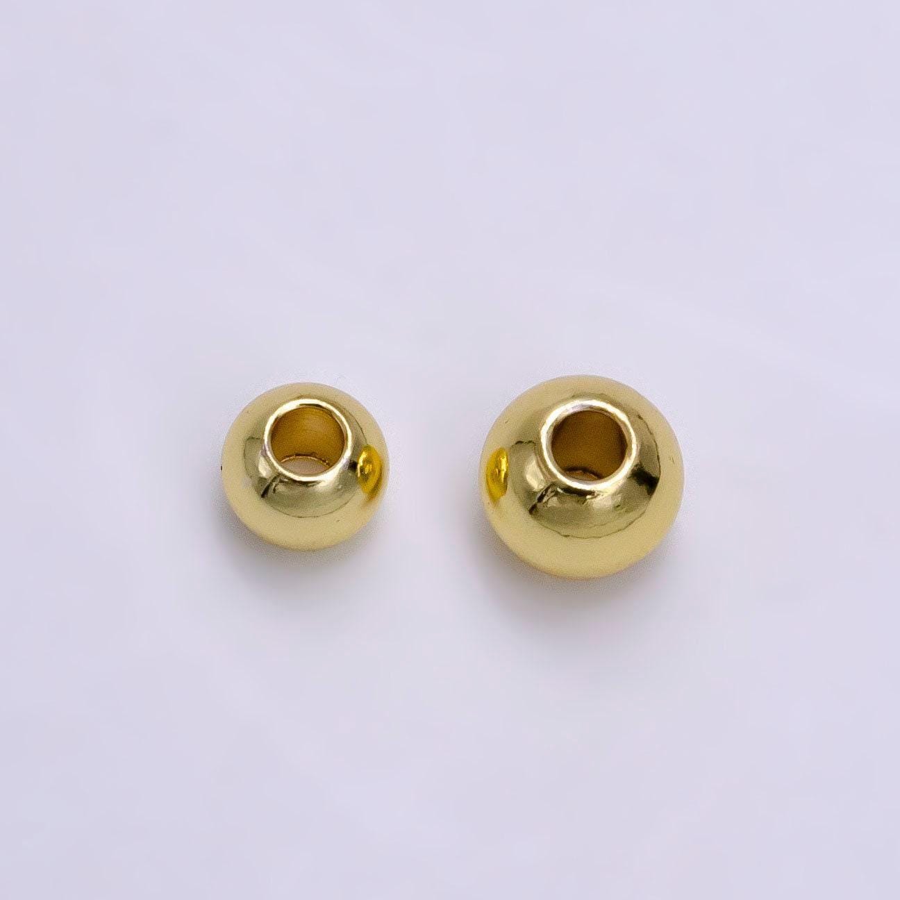 14k gold filled 5mm, 6mm minimalist gold bead spacer | b923 b924