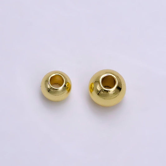 14k gold filled 5mm, 6mm minimalist gold bead spacer | b923 b924