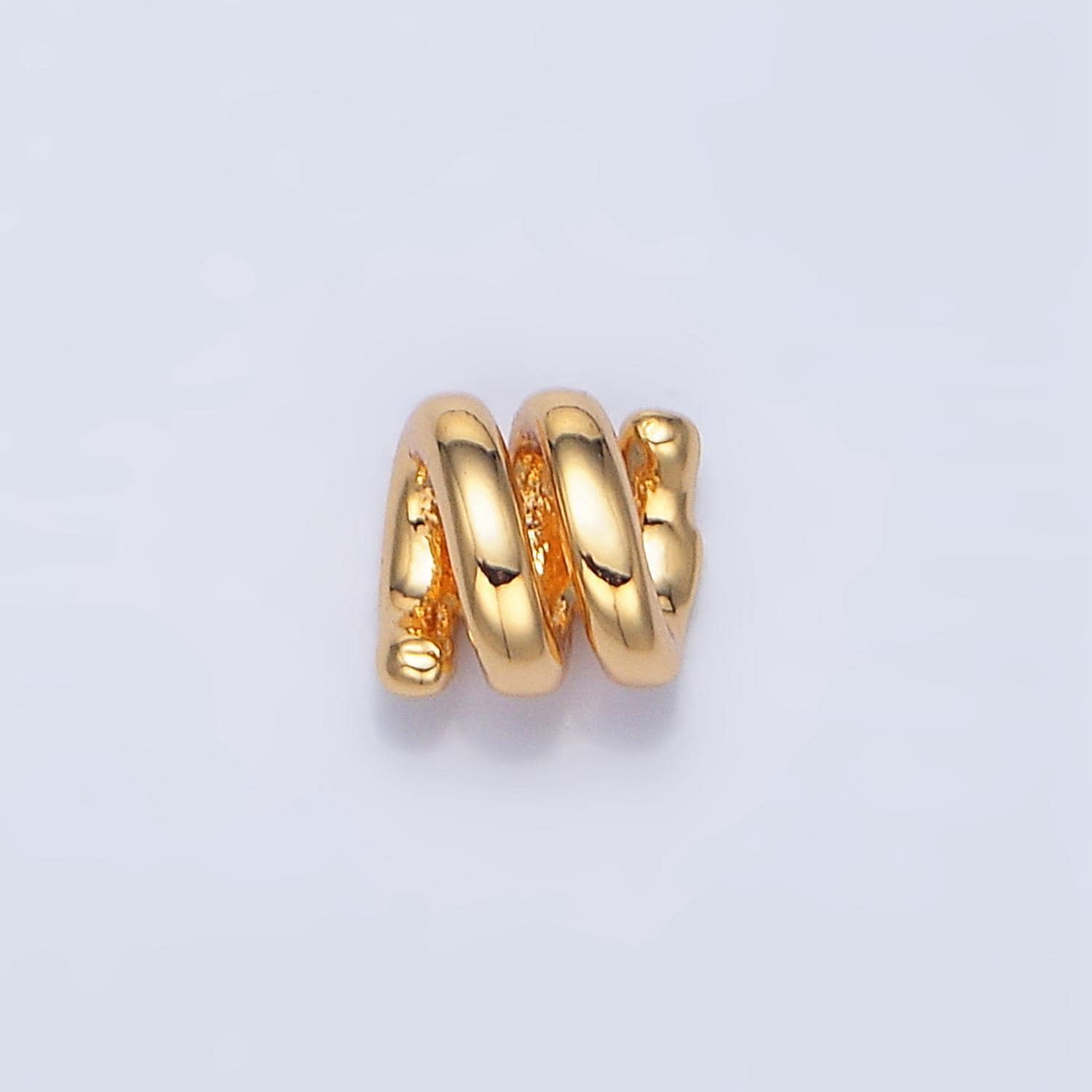 18k gold filled coil spacer bead dainty gold spiral tube beads charm spacer for bracelet necklace diy jewelry making supply b911