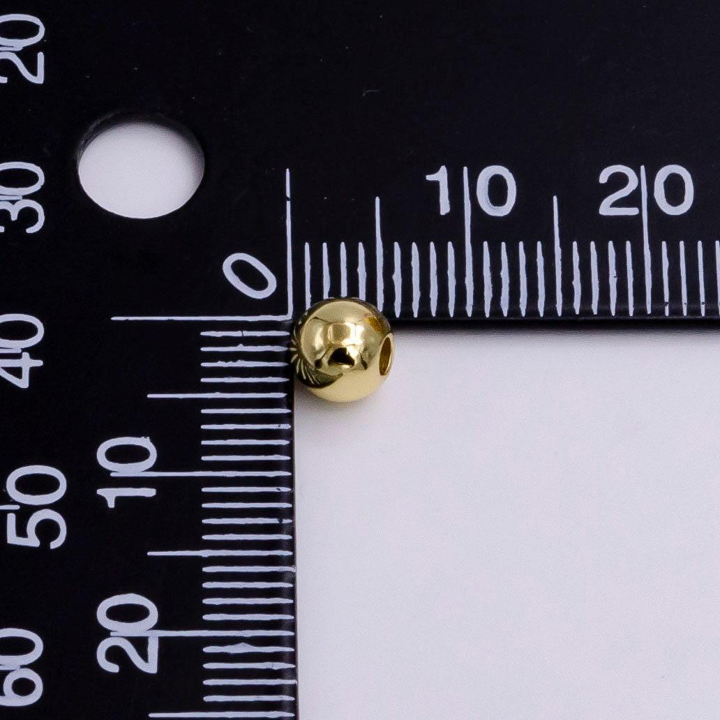 14k gold filled 5mm, 6mm minimalist gold bead spacer | b923 b924