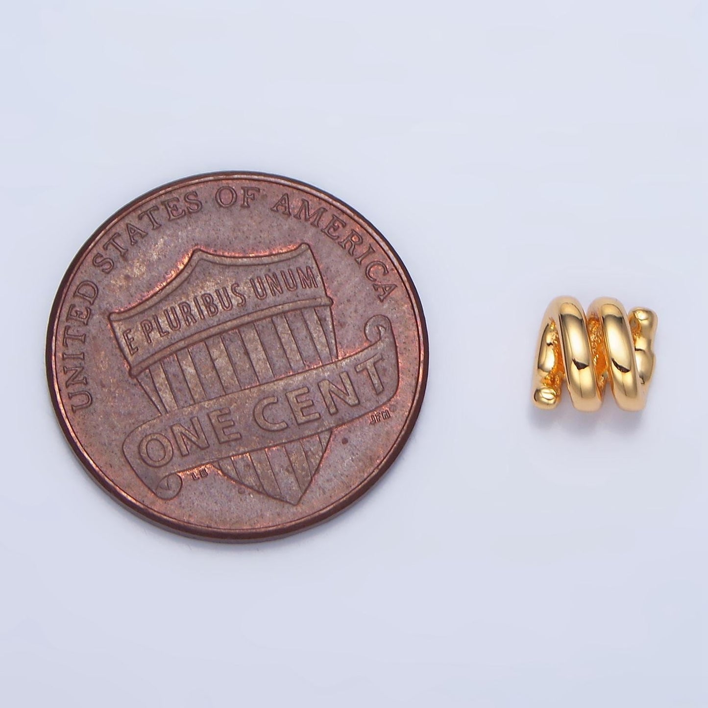 18k gold filled coil spacer bead dainty gold spiral tube beads charm spacer for bracelet necklace diy jewelry making supply b911