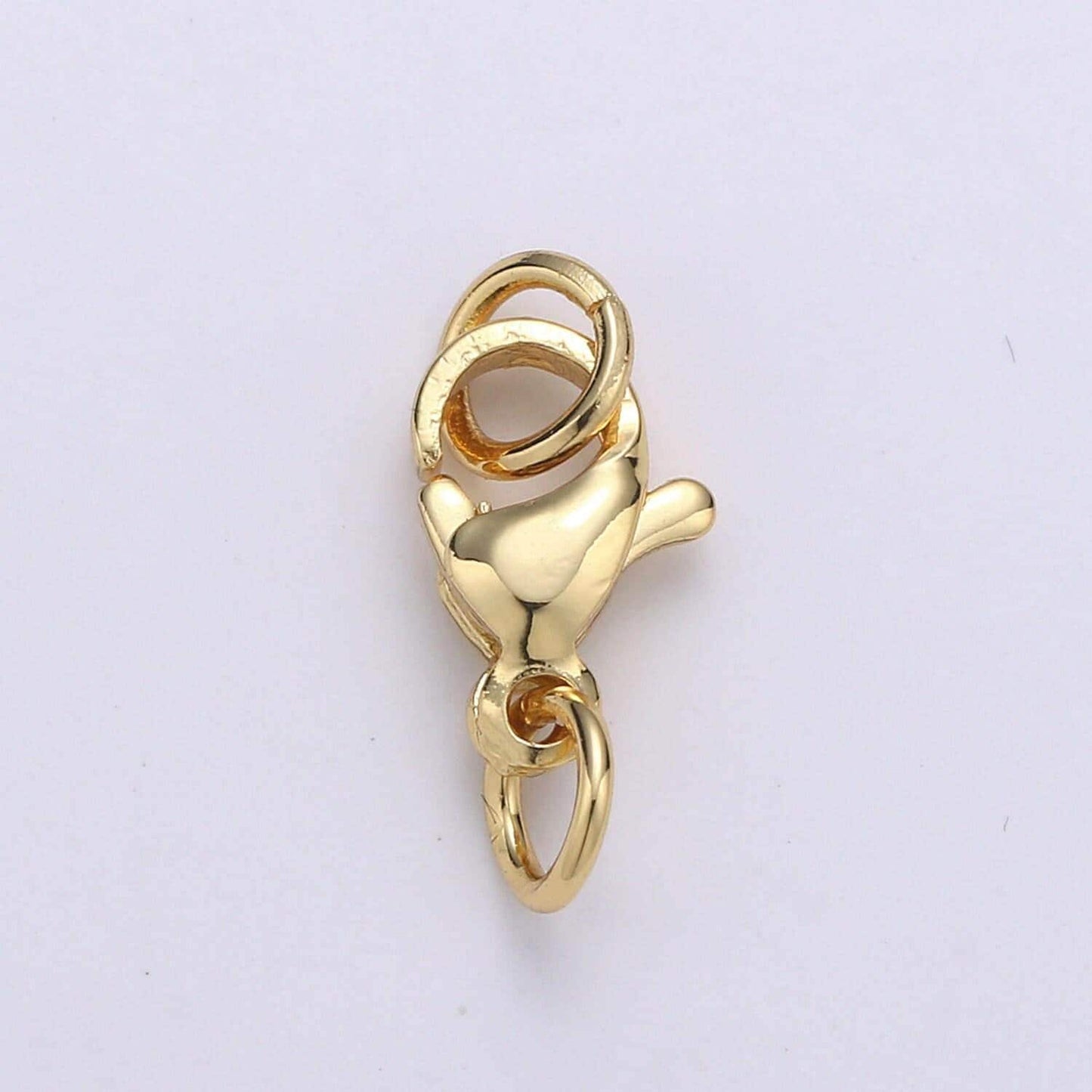 Wholesale lobster clasp gold lobster claw with jump ring for jewelry making, 3 different size and quantities, supp-1065 - 1073