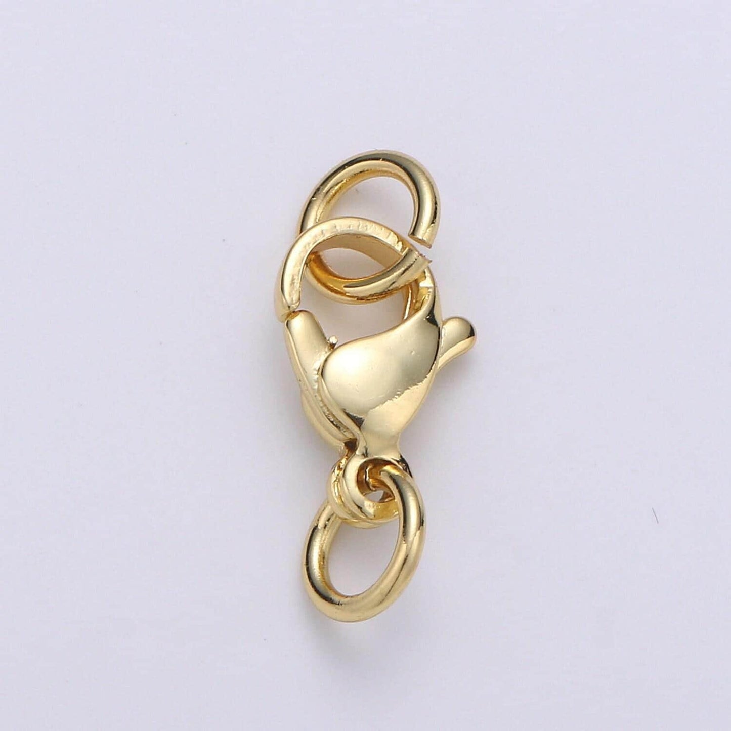 Wholesale lobster clasp gold lobster claw with jump ring for jewelry making, 3 different size and quantities, supp-1065 - 1073