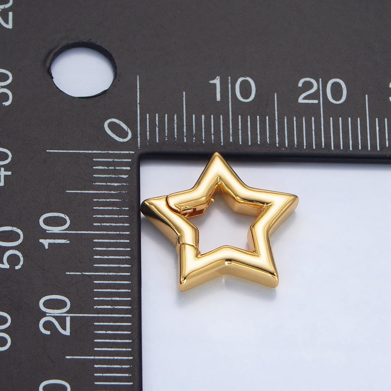 Mini star push gate ring clasp, celestial clasp spring gate clasp gold star clasp for charm holder z961
