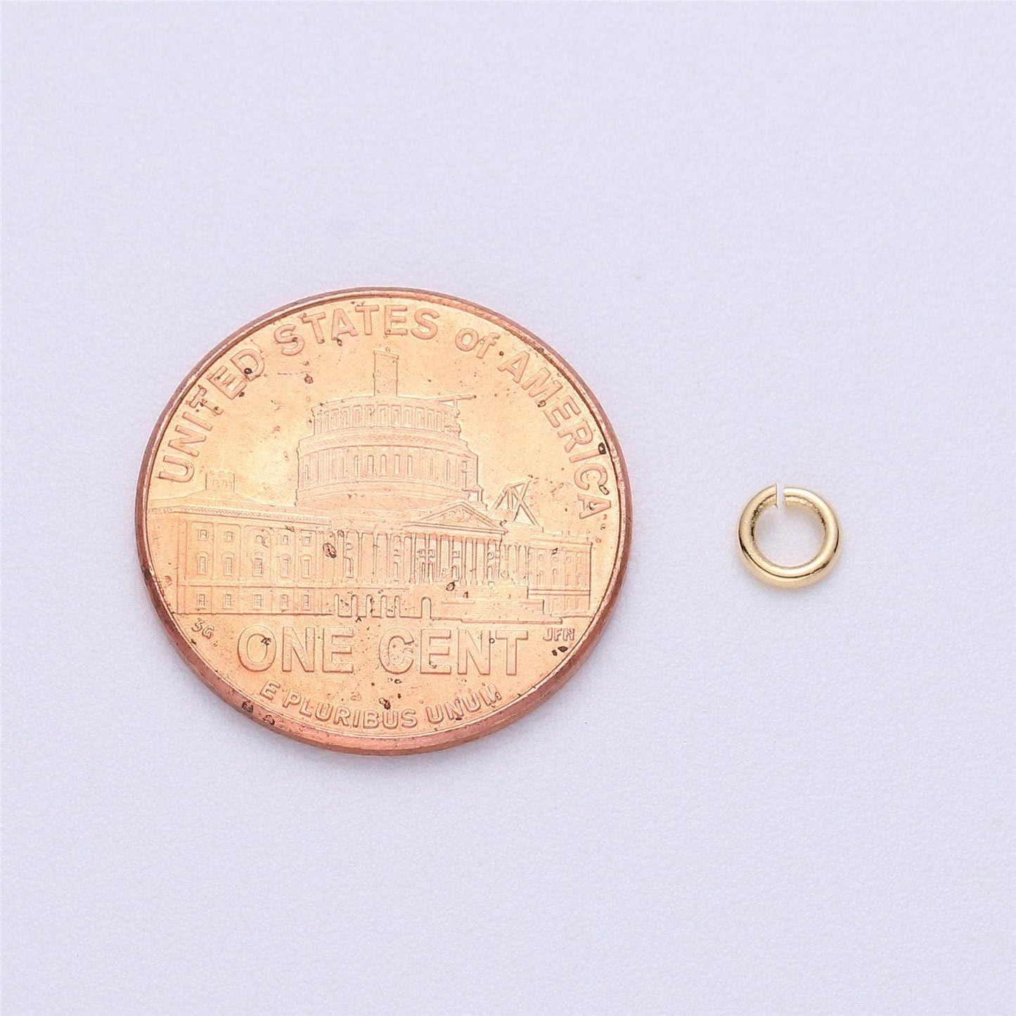 1mm x 4mm (18 gauge) 10 gr. gold plated jump ring, rose gold connector, white gold open jump rings, jewelry making supplies