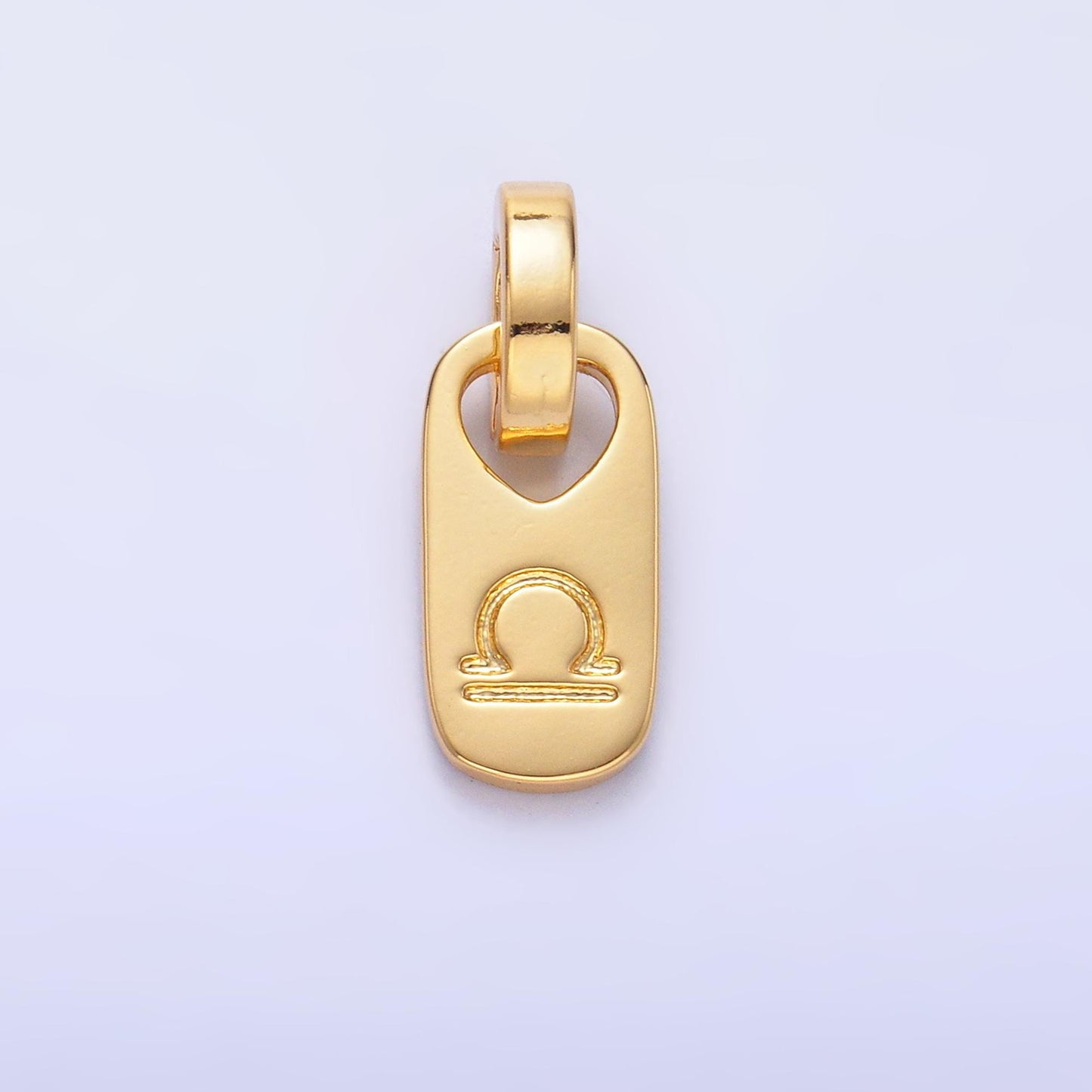 Dainty Zodiac Tag Charm 24k Gold Filled Astrological Zodiac Sign Symbols Personalized Jewelry Birthday, Add on Horoscope Charm A1307