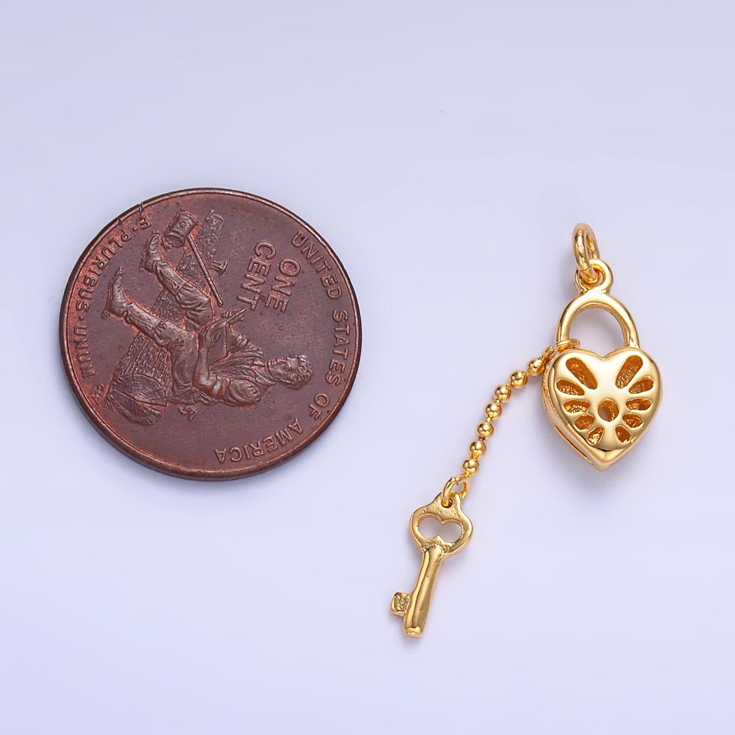 Mini Heart Lock Charms, Micro Pave Gold Padlock Charms, , Padlock Pendant, Lock Pendant, Padlock Necklace Bracelet Charm W402