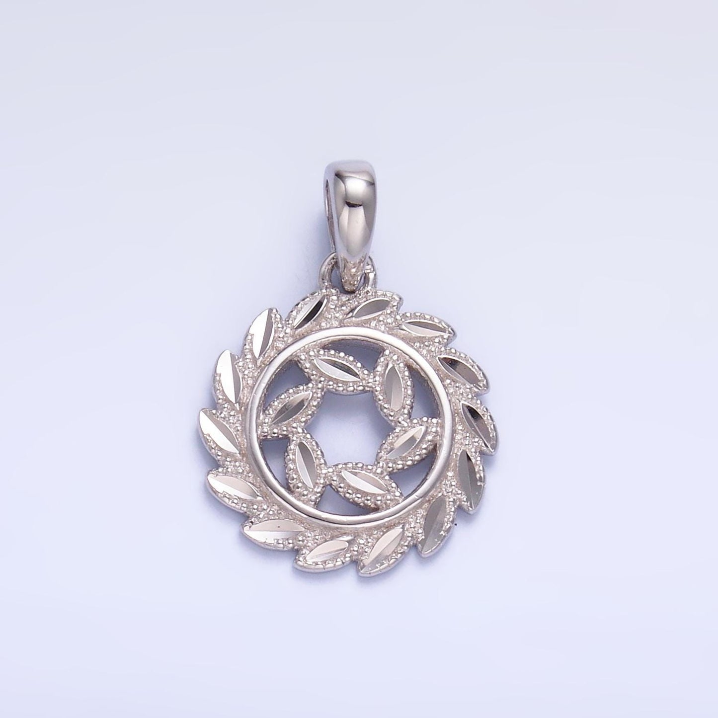 Dainty sun charm in 925 sterling silver pendant micro pave sun ray celestial jewelry sl-302