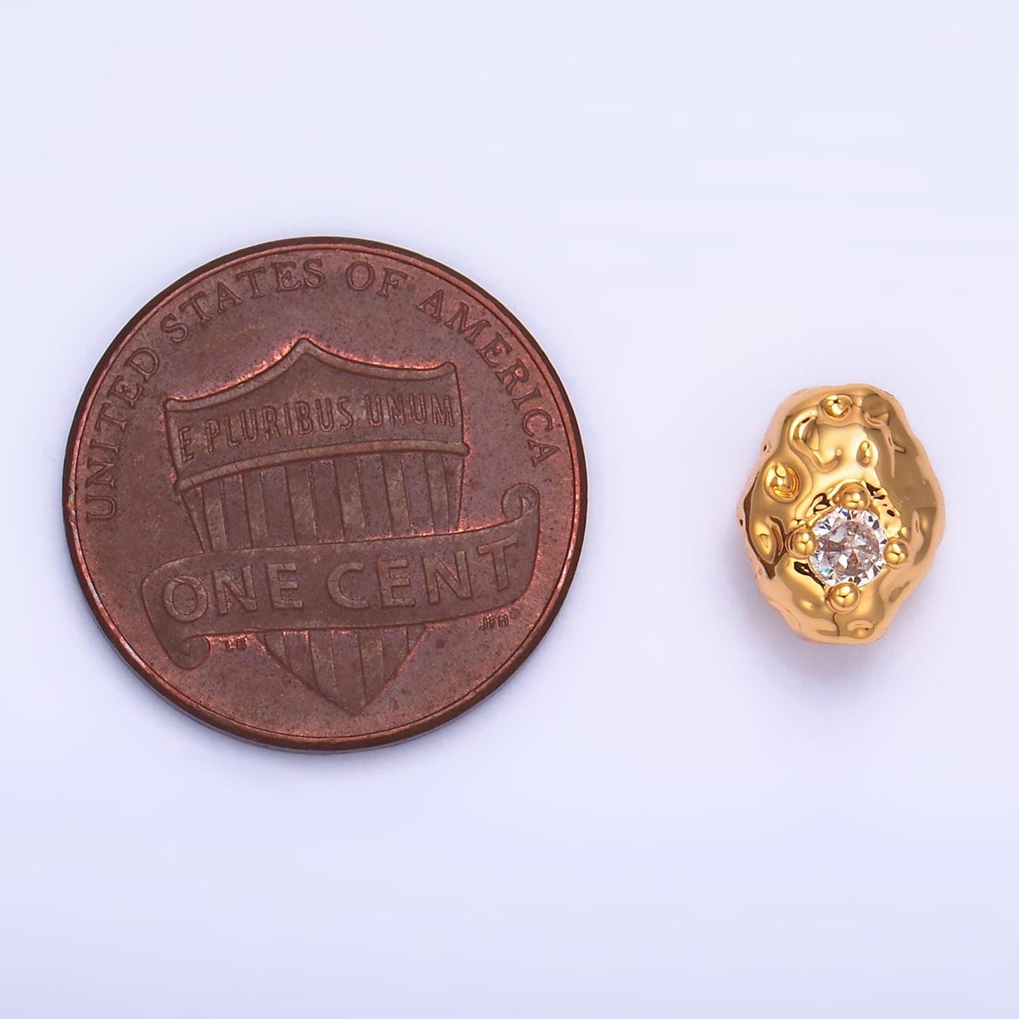 Mini Rustic Oval Gold Filled Bead For Necklace Oval Spacer Beads, Gold Abstract Bead Charms, Jewelry Supply Bracelet Component B180