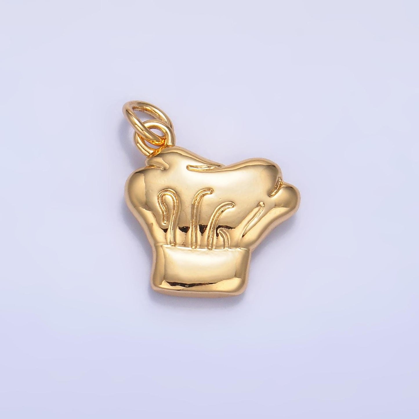 Mini Chef Hat Charm for Charm Bracelet Necklace Earring Component Silver Hat Chef Kitchen Crew Jewelry Gift Idea w238