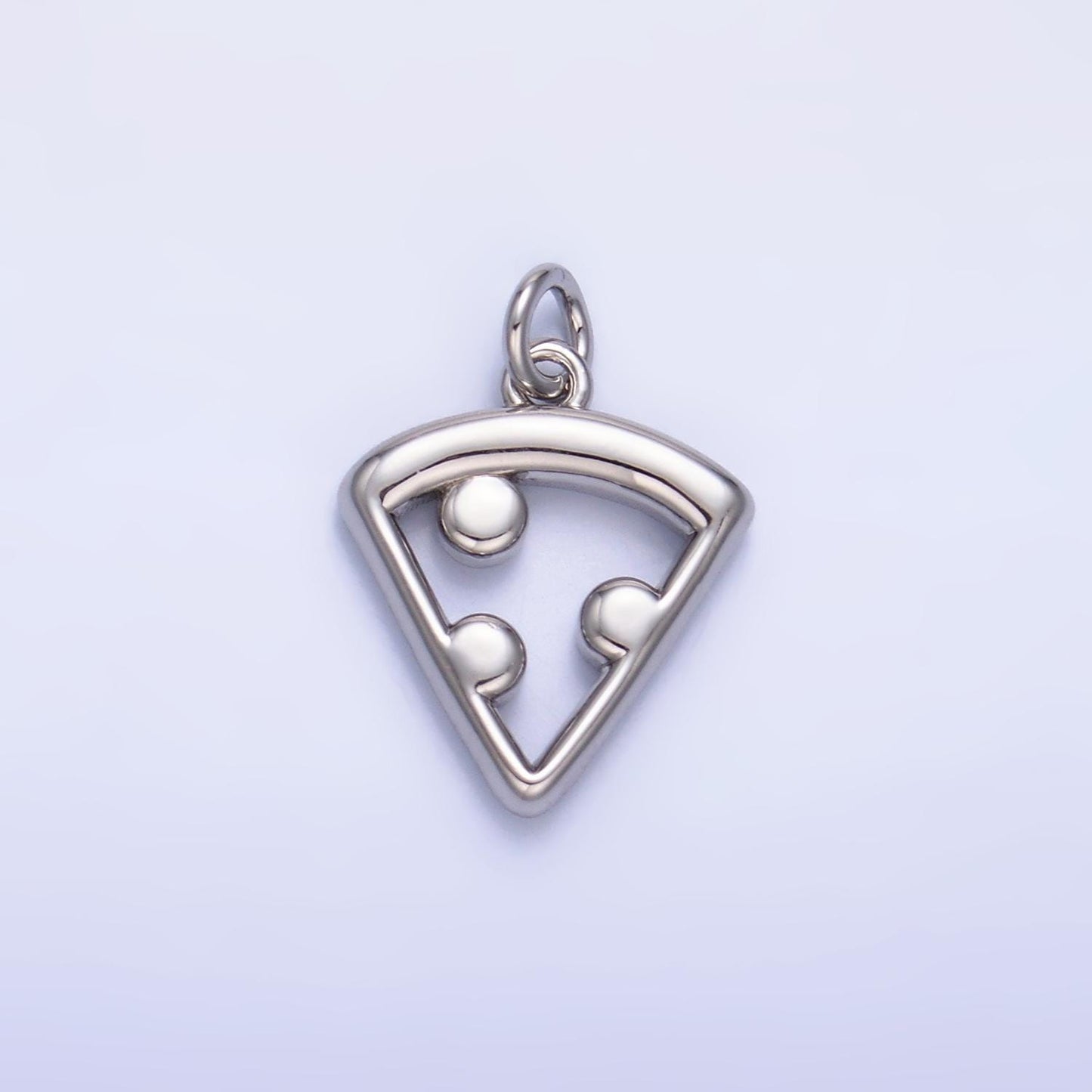Mini Gold Filled Pizza Charm Open Peperoni Pizza Pendant for Bracelet Necklace Earring Component Jewelry Making Supply W219