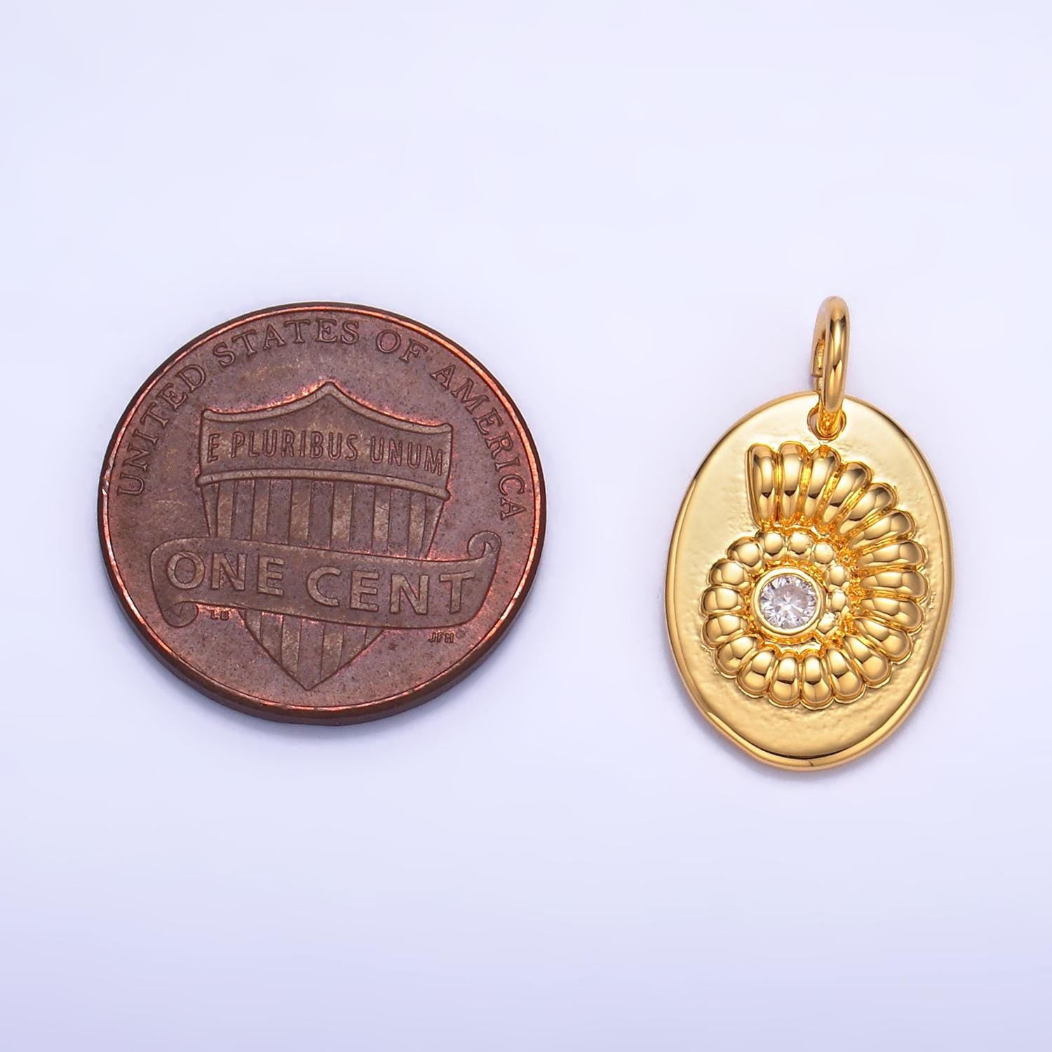 Oval Ammonoidea fossil Charm extinct marine mollusk animal Ammonoidea fossil spiral Jurassic Cretaceous earth history Jewelry Inspired W320