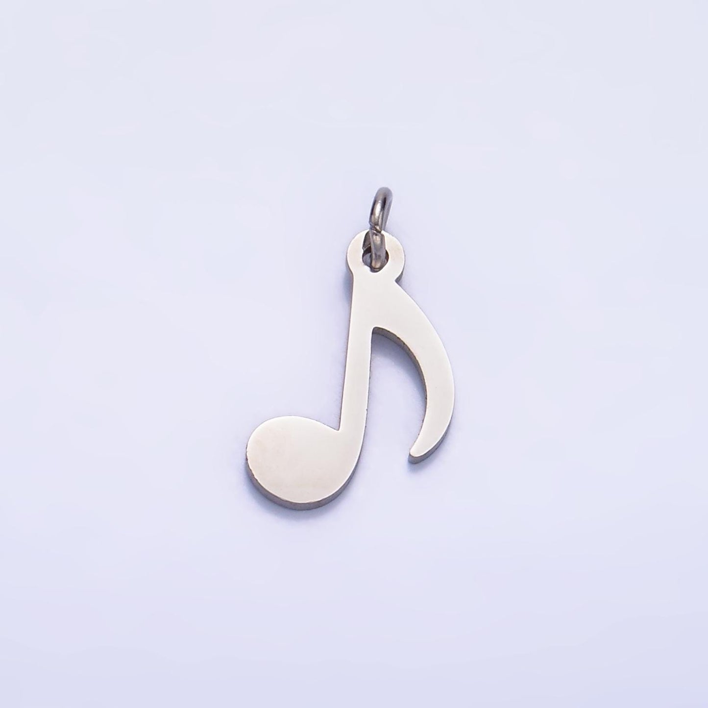 Gold Stainless Steel Dainty Music Note Pendant, Musical Note Charm Music Lovers Gift Jewelry Making Supply Necklace Bracelet P1364
