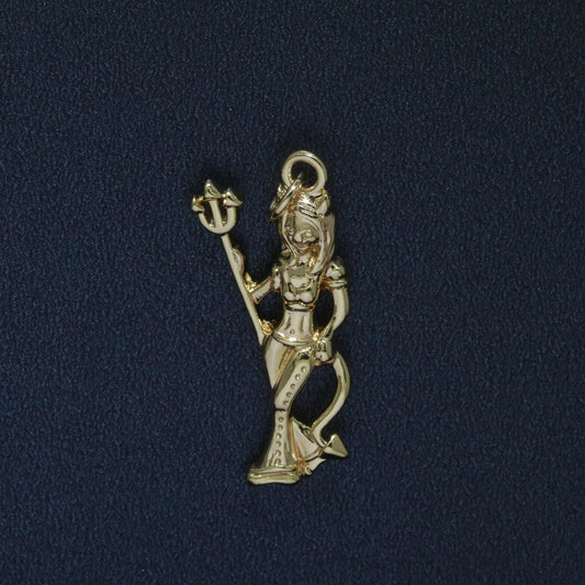 Bad girl charm sexy charm devil girl with trident for bracelet necklace earring component e877