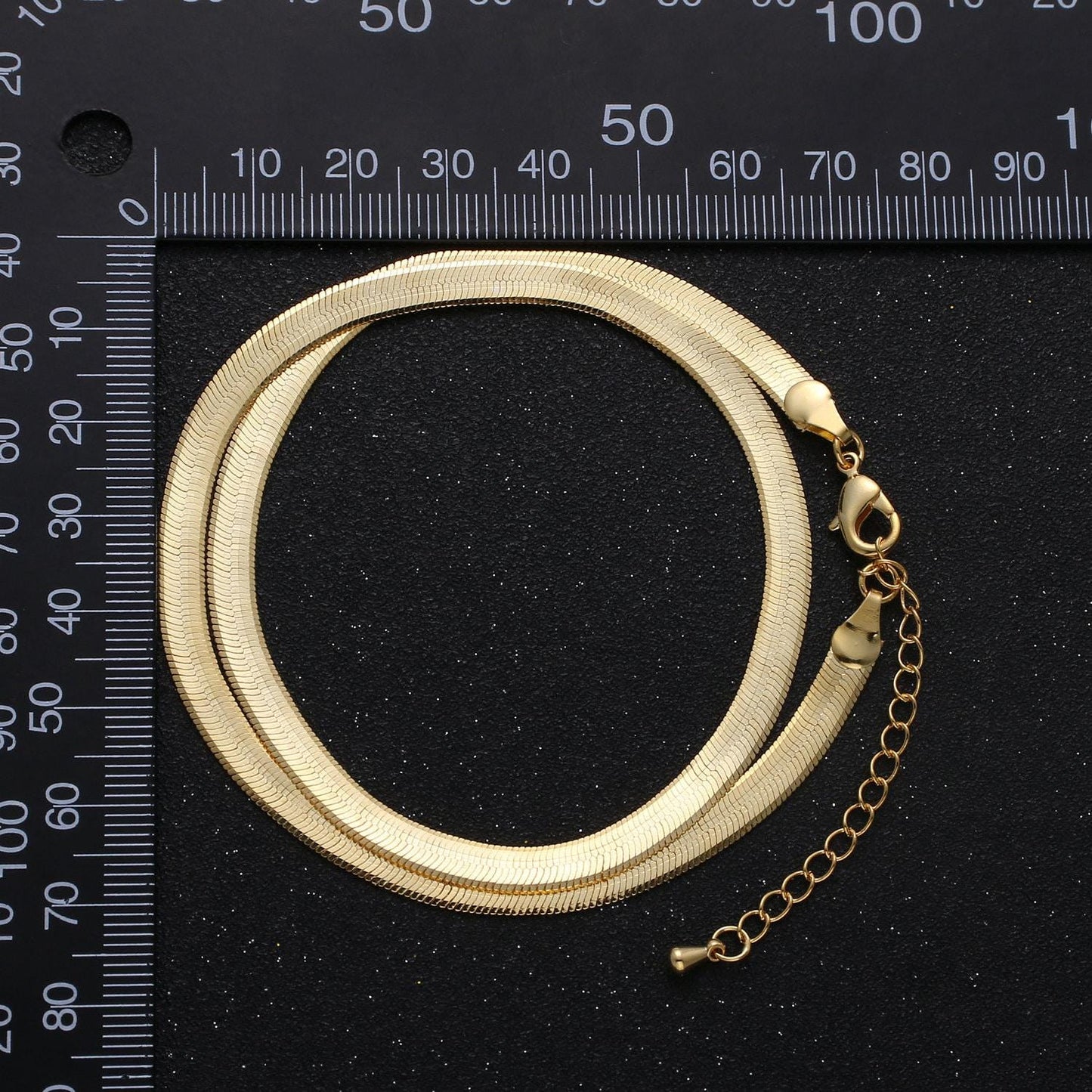 1pc 18" 3.5 mm ready to use 24k gold plated herringbone necklace chain,layering chain dainty necklace,for pendant charm necklace making,949