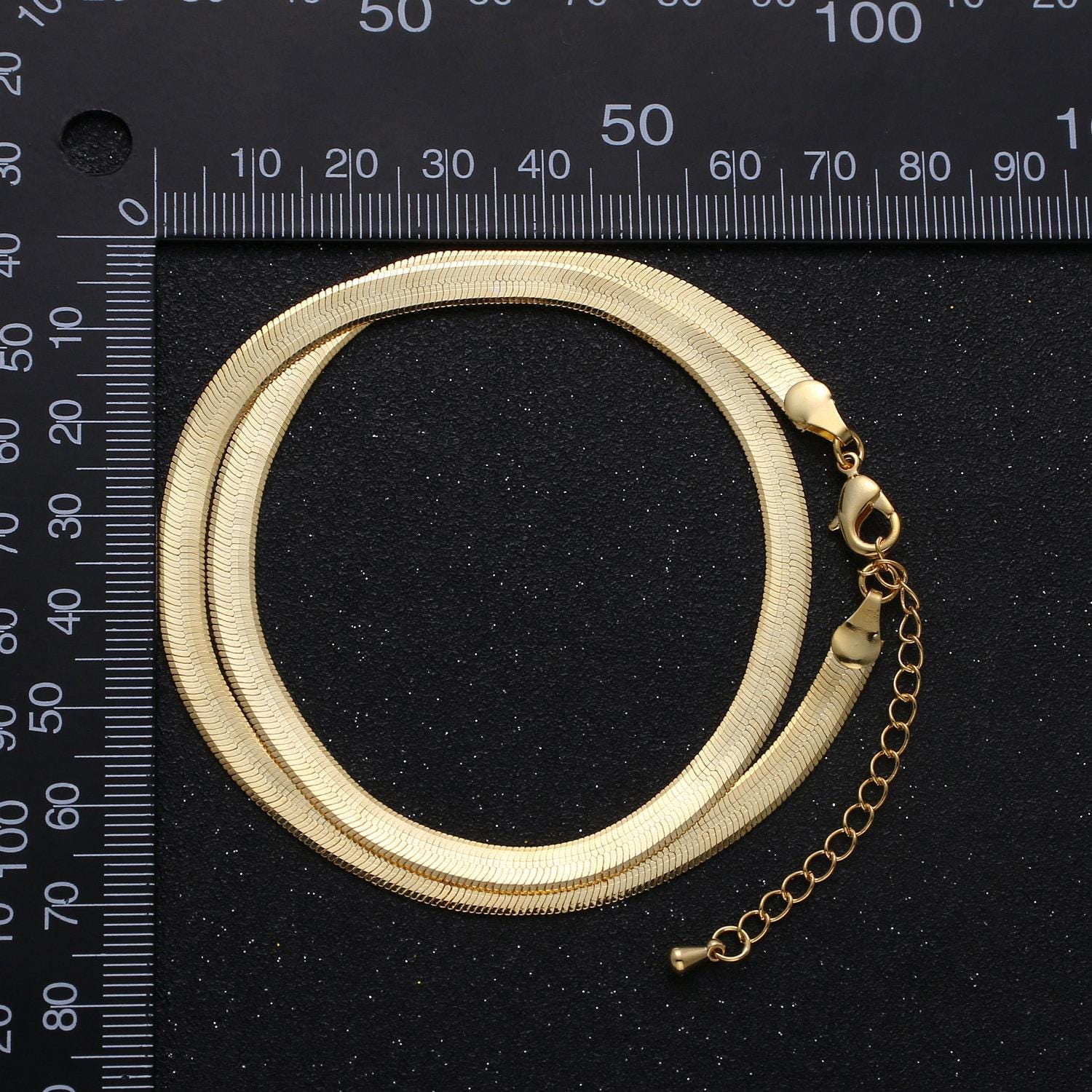 1pc 18" 3.5 mm ready to use 24k gold plated herringbone necklace chain,layering chain dainty necklace,for pendant charm necklace making,949