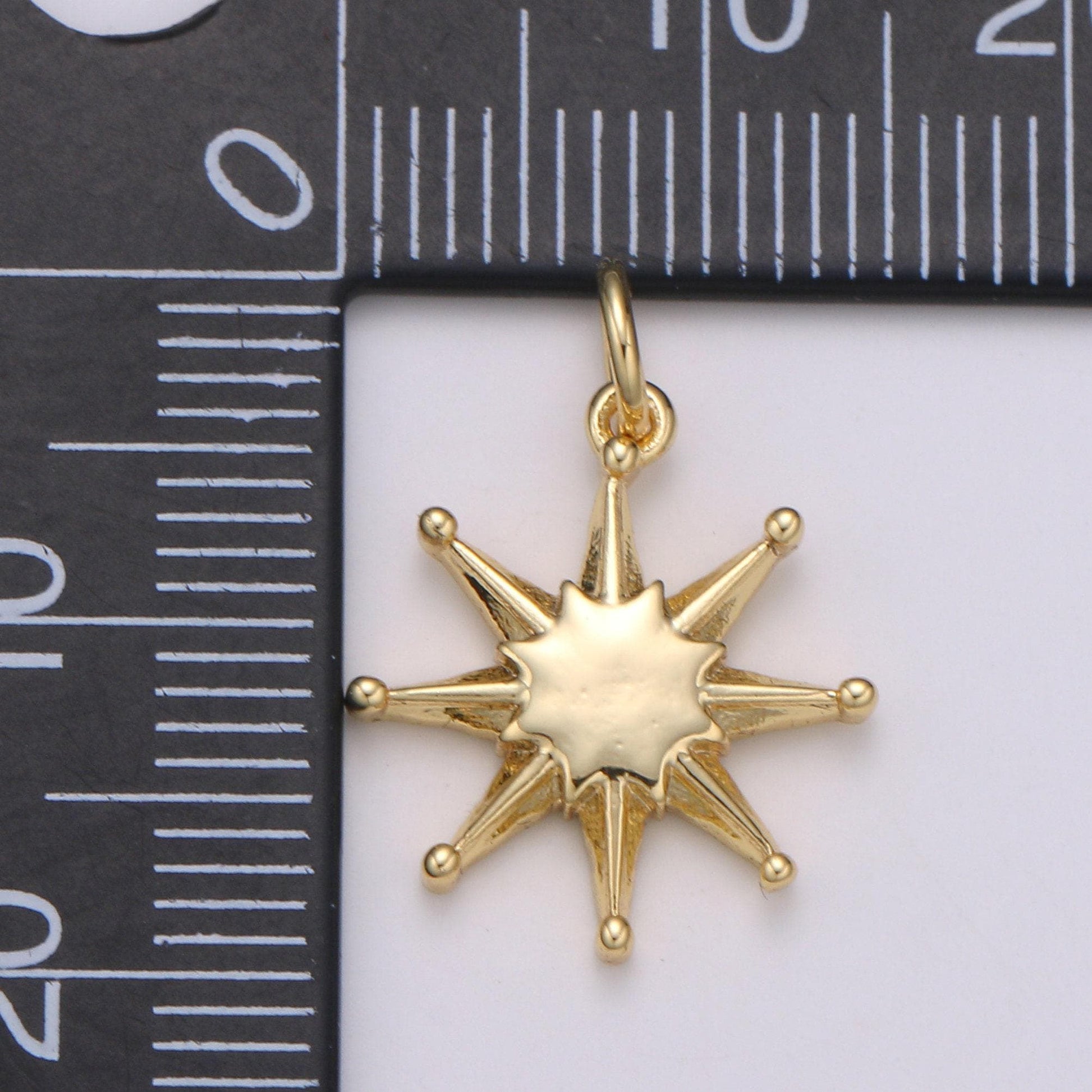 1pc star of david gold charm, jewis star pendant charm, charm,for diy jewelry, gold color, chgf-2022