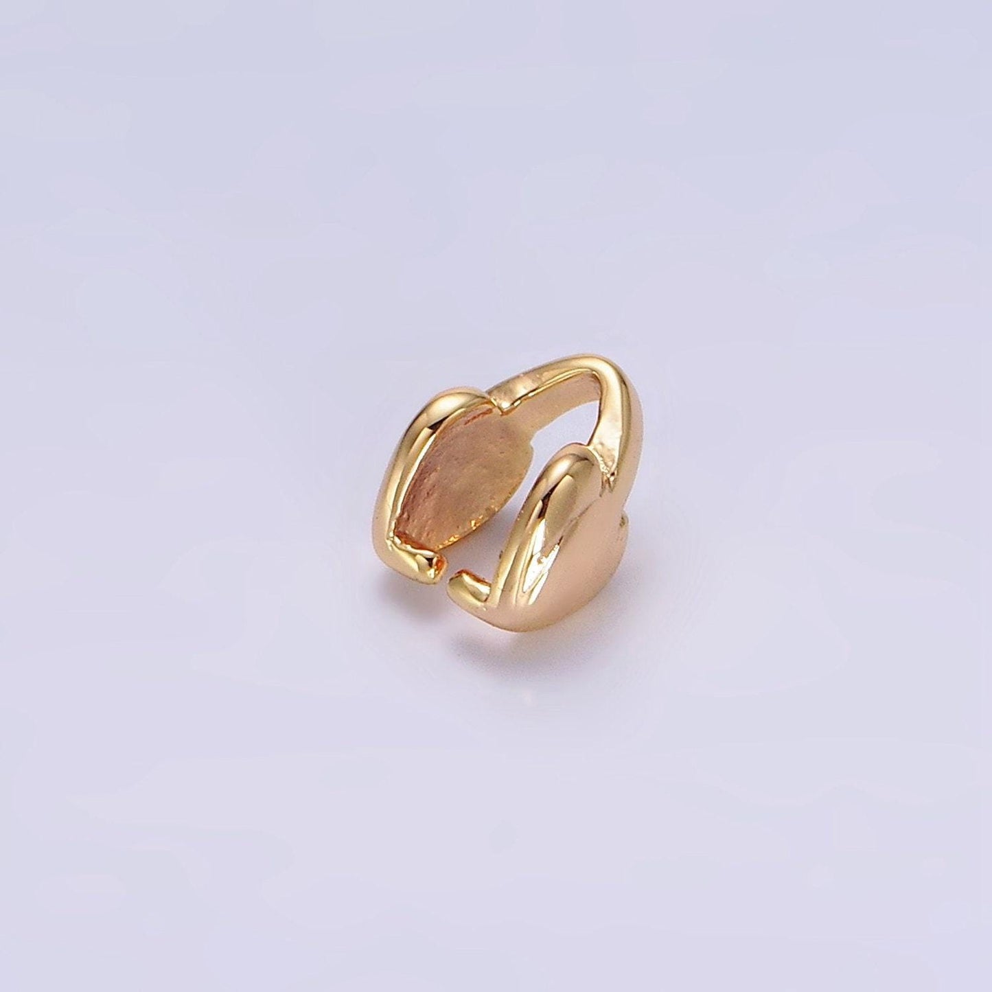 18k gold filled heart bail for pendant jewelry kit supplies for diy jewelry making | z-503