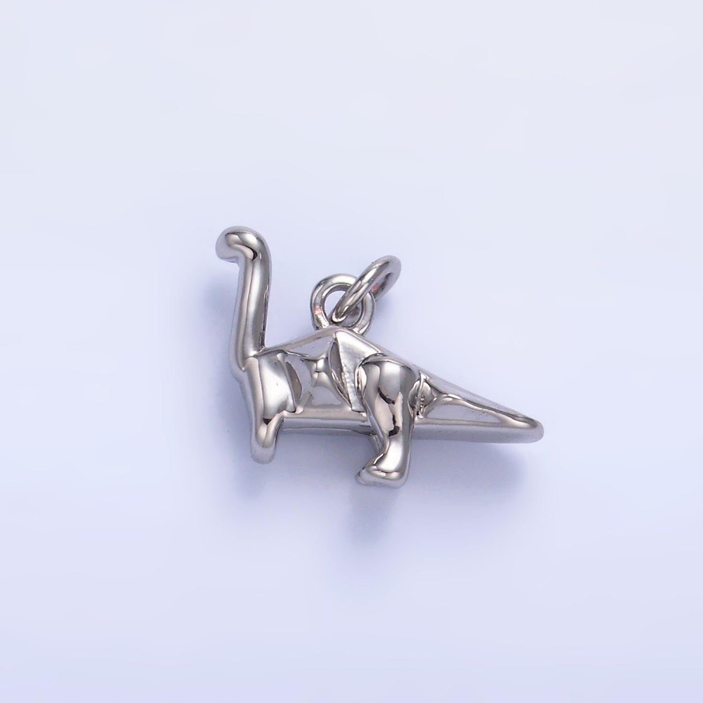Gold Dinosaur Charm Necklace Brontosaurus Necklace Pendant Mini Dino Gold Filled Finding Gift Idea Cute Tiny Dinosaur Pendant