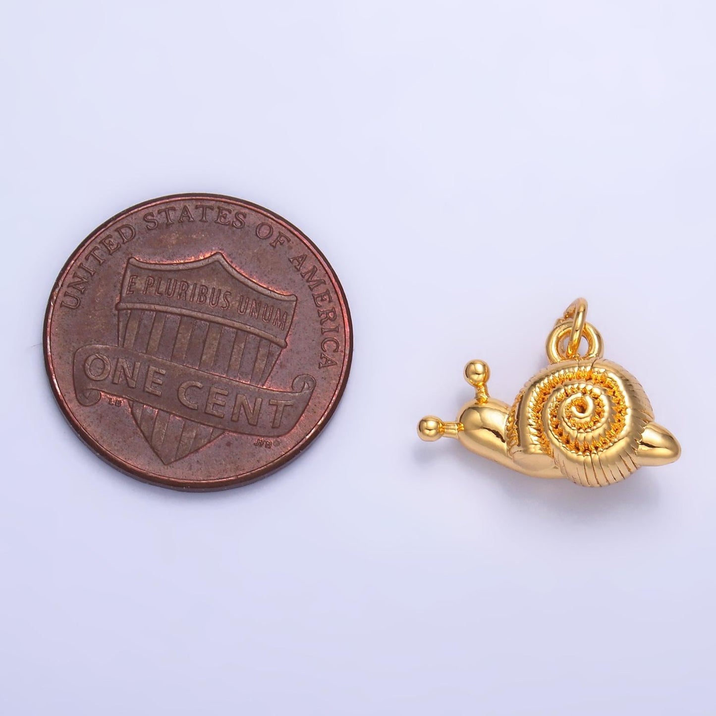 Mini 24K Gold Filled Snail Charm 10x16mm Snails Silver Bracelet Necklace Pendant Minimalist Animal Charms W348