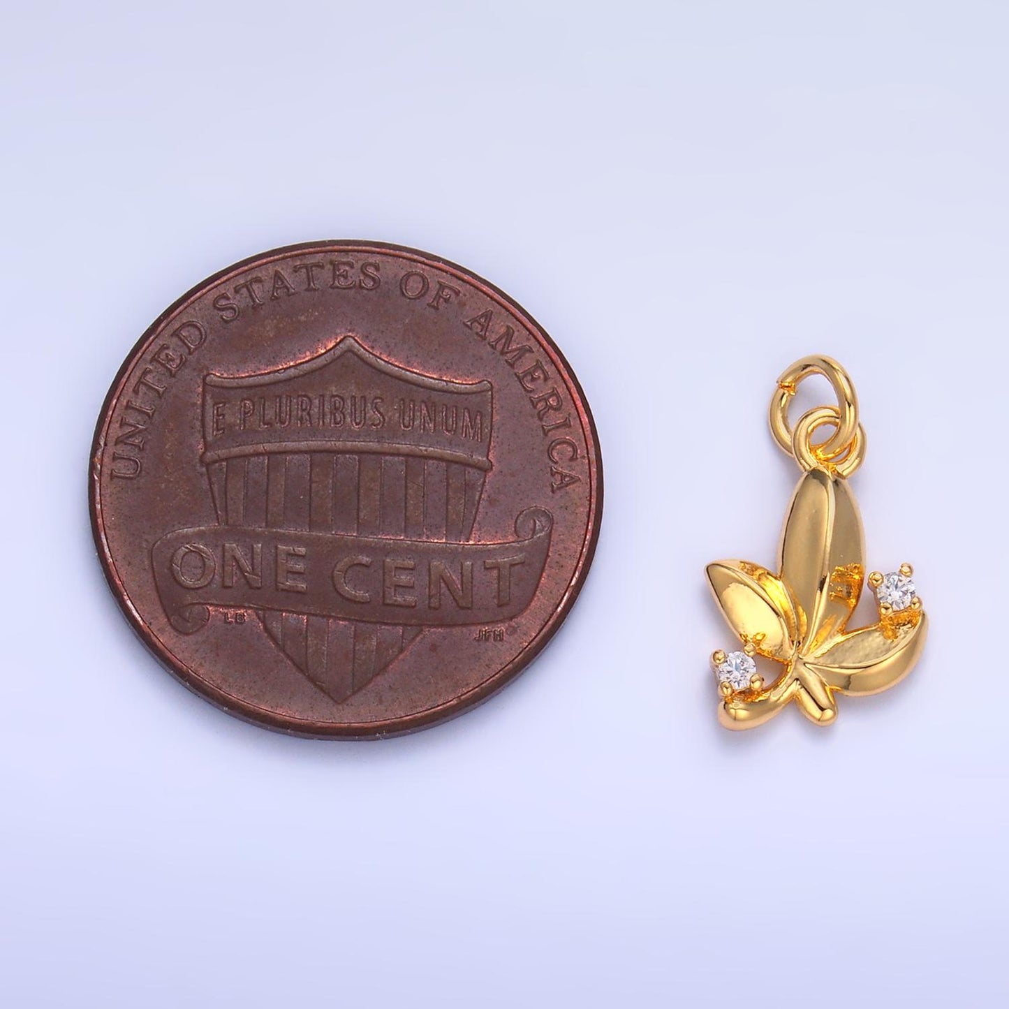 Mini Gold Leaf Charms 24K Gold Filled Plants tree Pendant Charm Bracelet Necklace for DIY Jewelry Making Supply W359