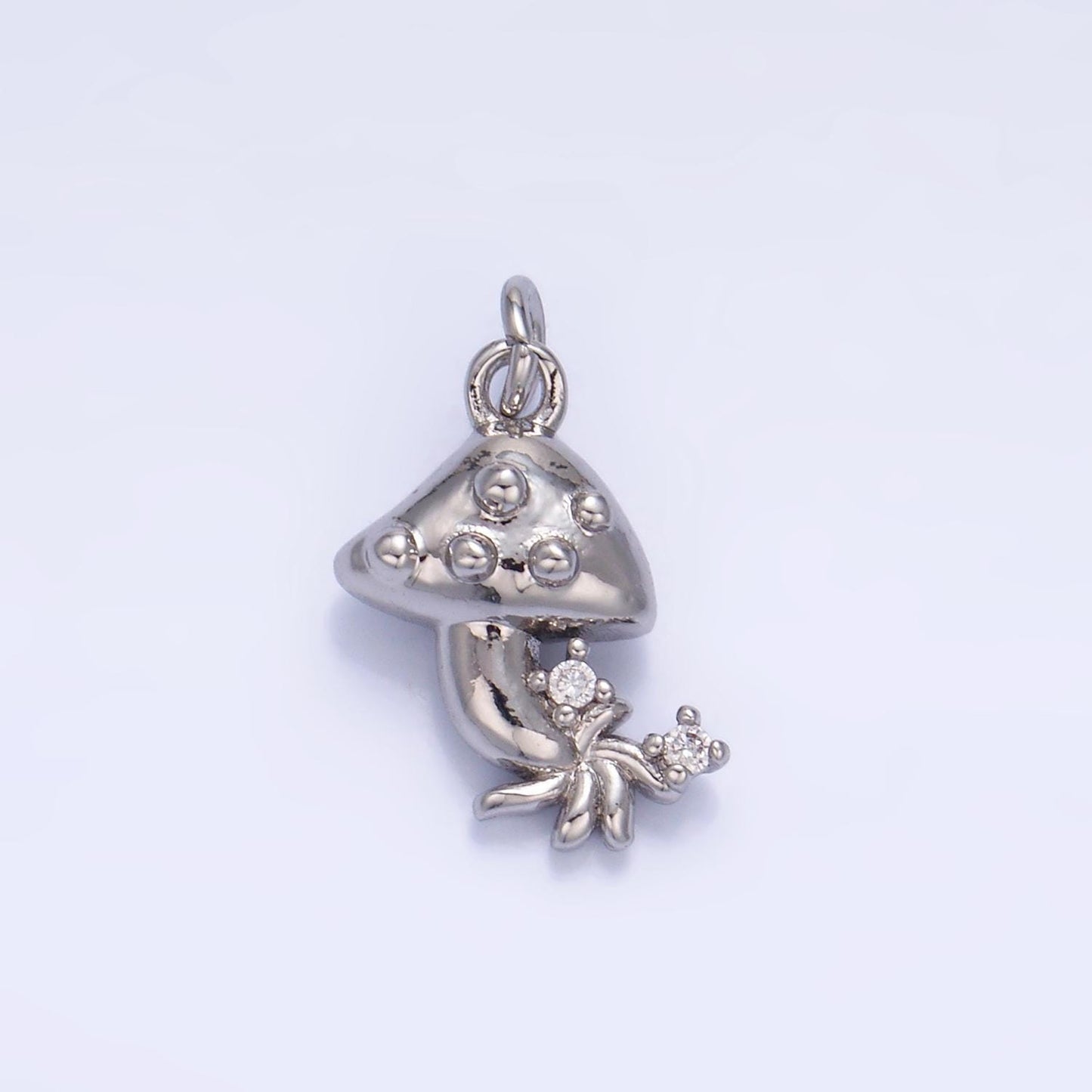 Mini Gold Mushroom Charms 24K Gold Filled Shroomie Pendant Charm Bracelet Necklace for DIY Jewelry Making Supply W355