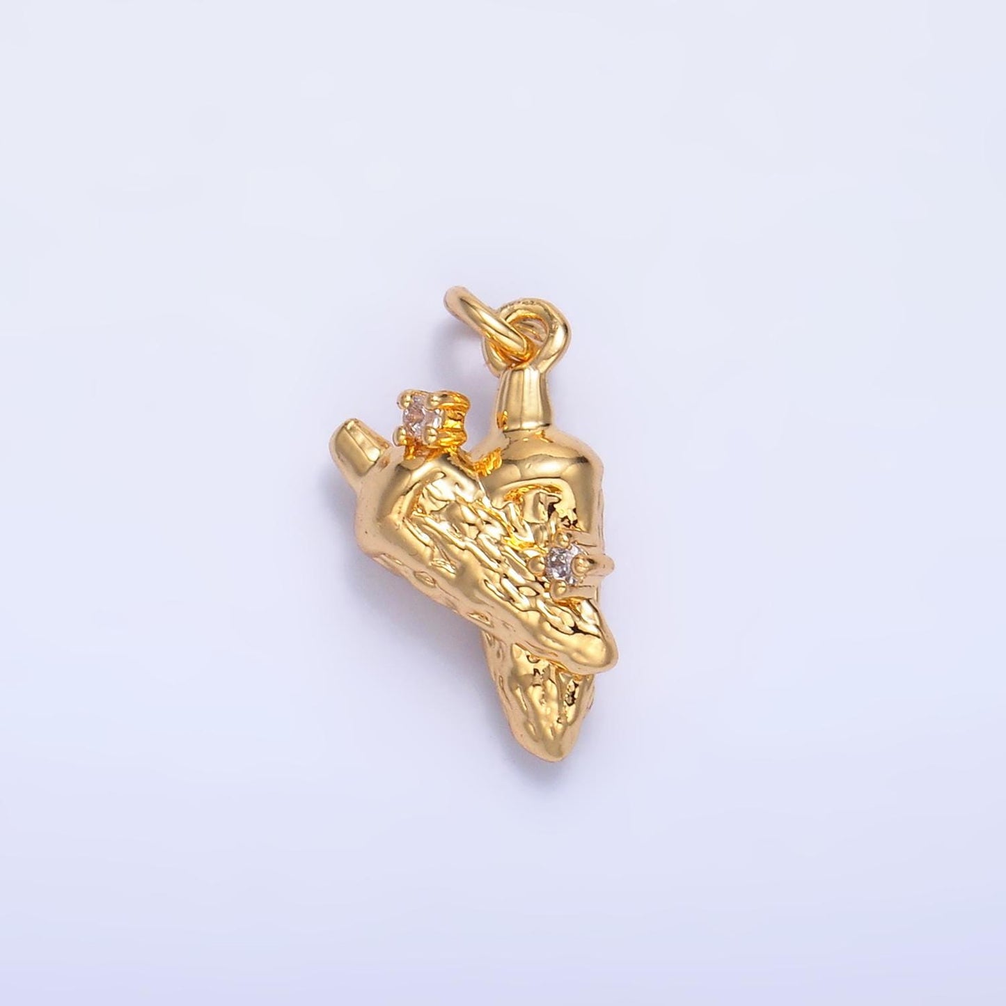 Mini Gold Carrot Charms 24K Gold Filled Vegetable Pendant Charm Bracelet Necklace for DIY Jewelry Making Supply W357