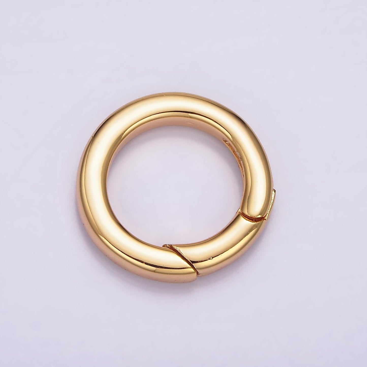 18k gold filled push gate ring charm holder bail for charm jewelry kit supplies for diy jewelry making | z492 - z497