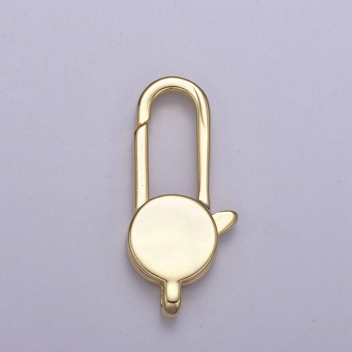 Long 14k gold filled / silver oval lobster claw clasp 25x11mm / 20x10mm l-602 / l-603
