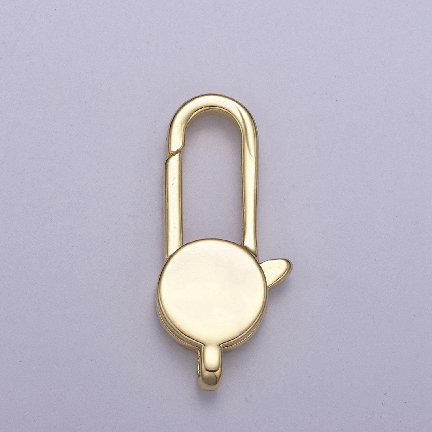 Long 14k gold filled / silver oval lobster claw clasp 25x11mm / 20x10mm l-602 / l-603