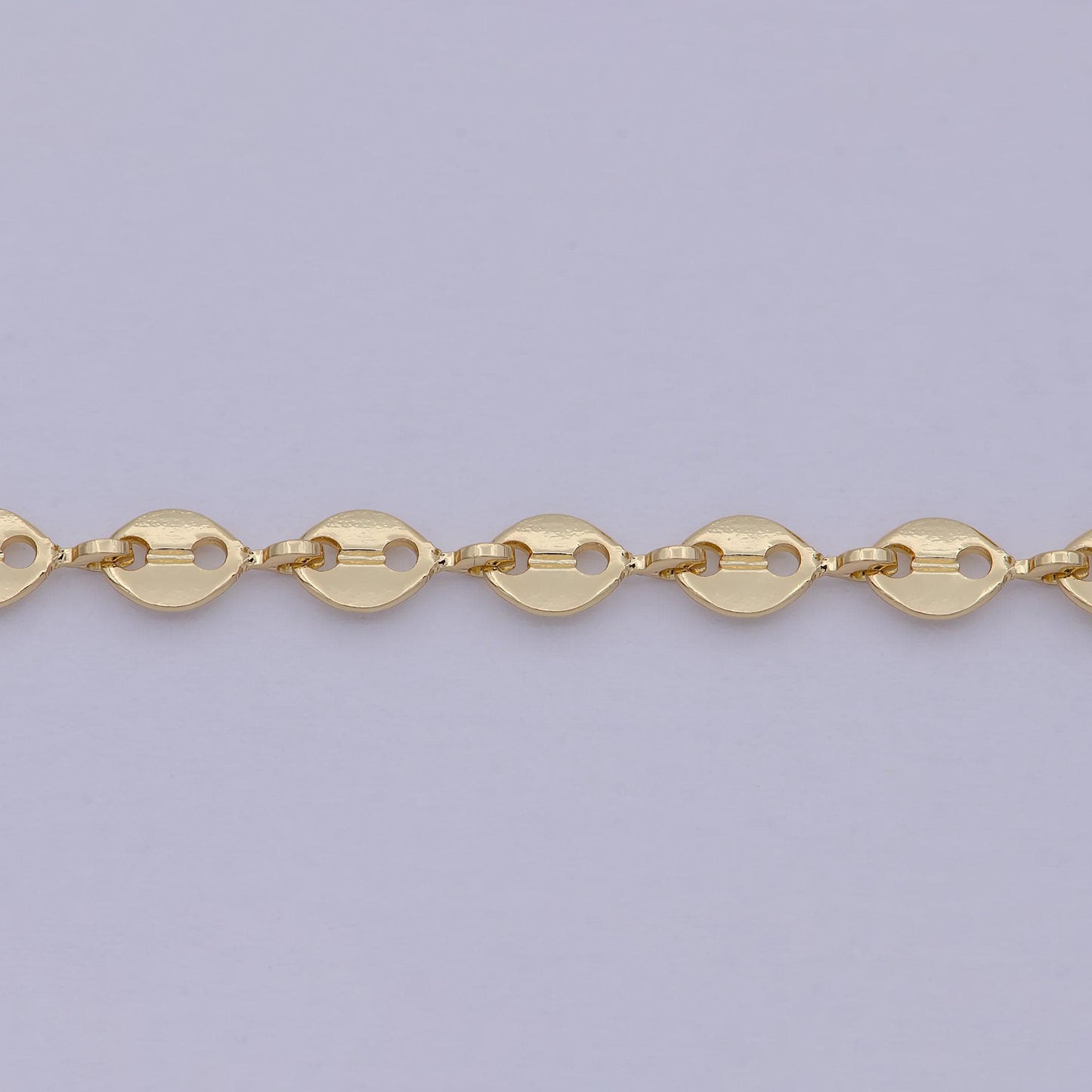 Gold filled anchor chain by yard, gold filled round oval disc chain,wholesale bulk roll chain for jewelry making,thick 0.6mm, 591