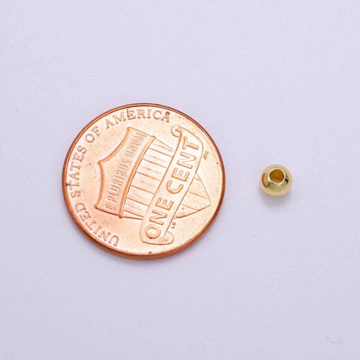 14k gold filled 4mm minimalist bead by 10 pieces/bag | b-922