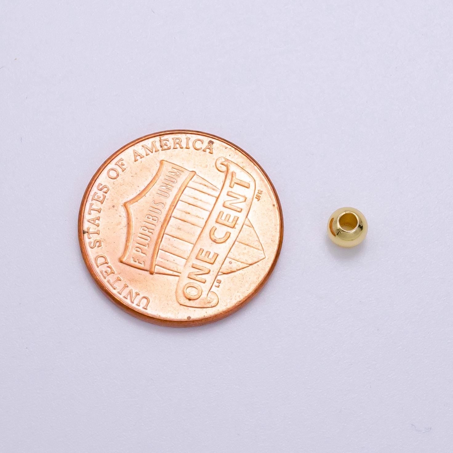 14k gold filled 4mm minimalist bead by 10 pieces/bag | b-922