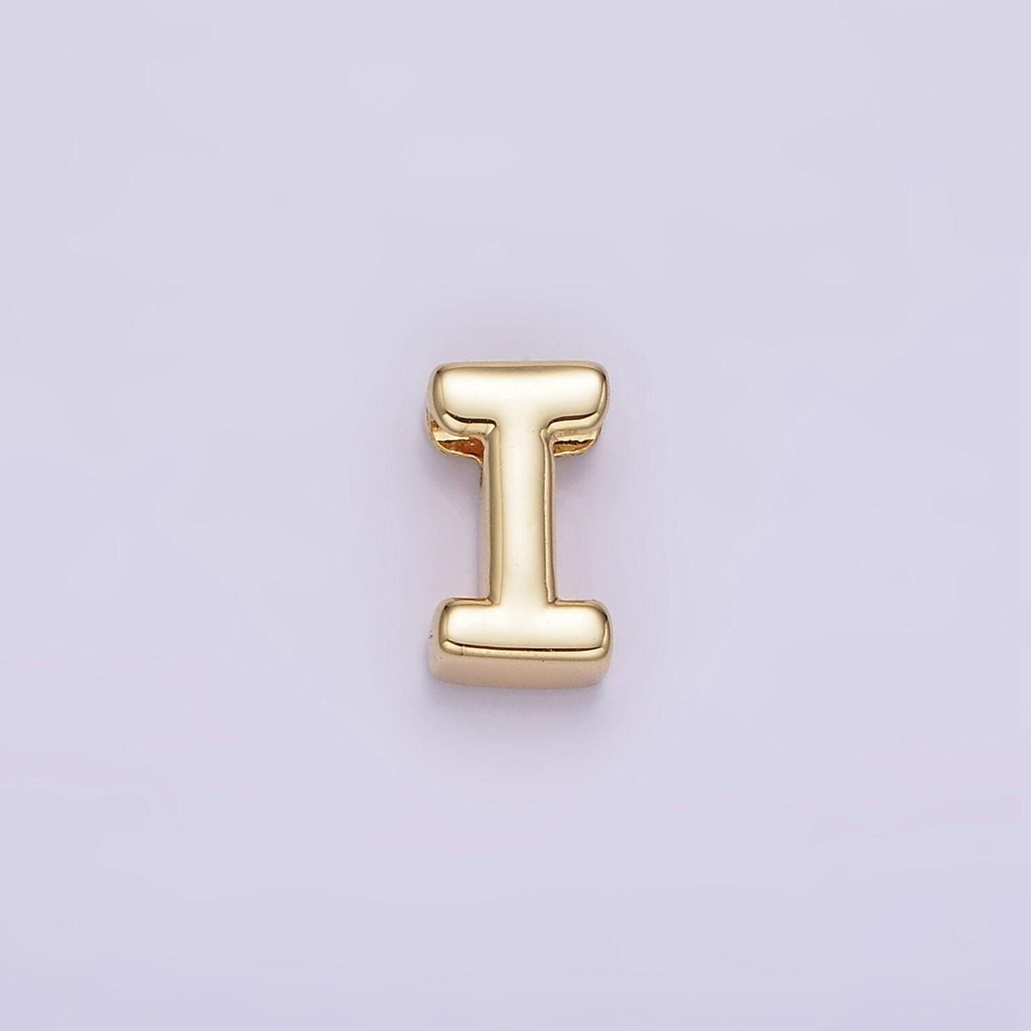 Gold upper case alphabet beads, bead a-z 1x for jewelry making | zz-a1487-1499