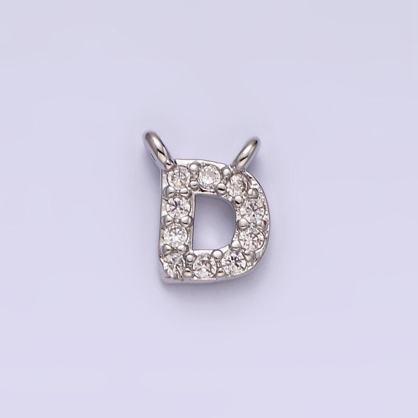 Cubic silver initial connectors, alphabet pendant, capital letter, personalized cz letter name charm pendant for necklace bracelet