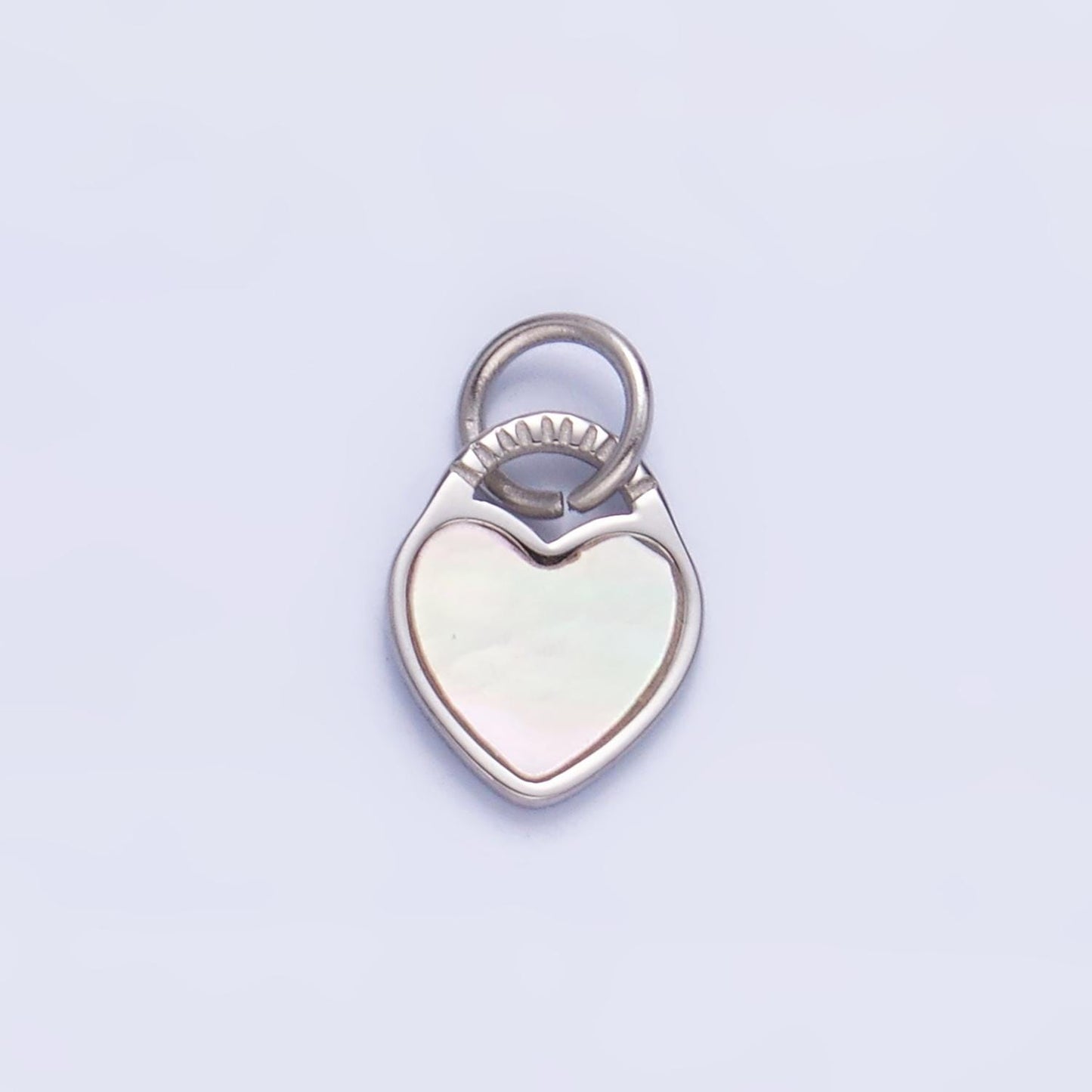 PVD Gold Plating Stainless Steel Heart Charm Shell Pearl Love Charm | P644