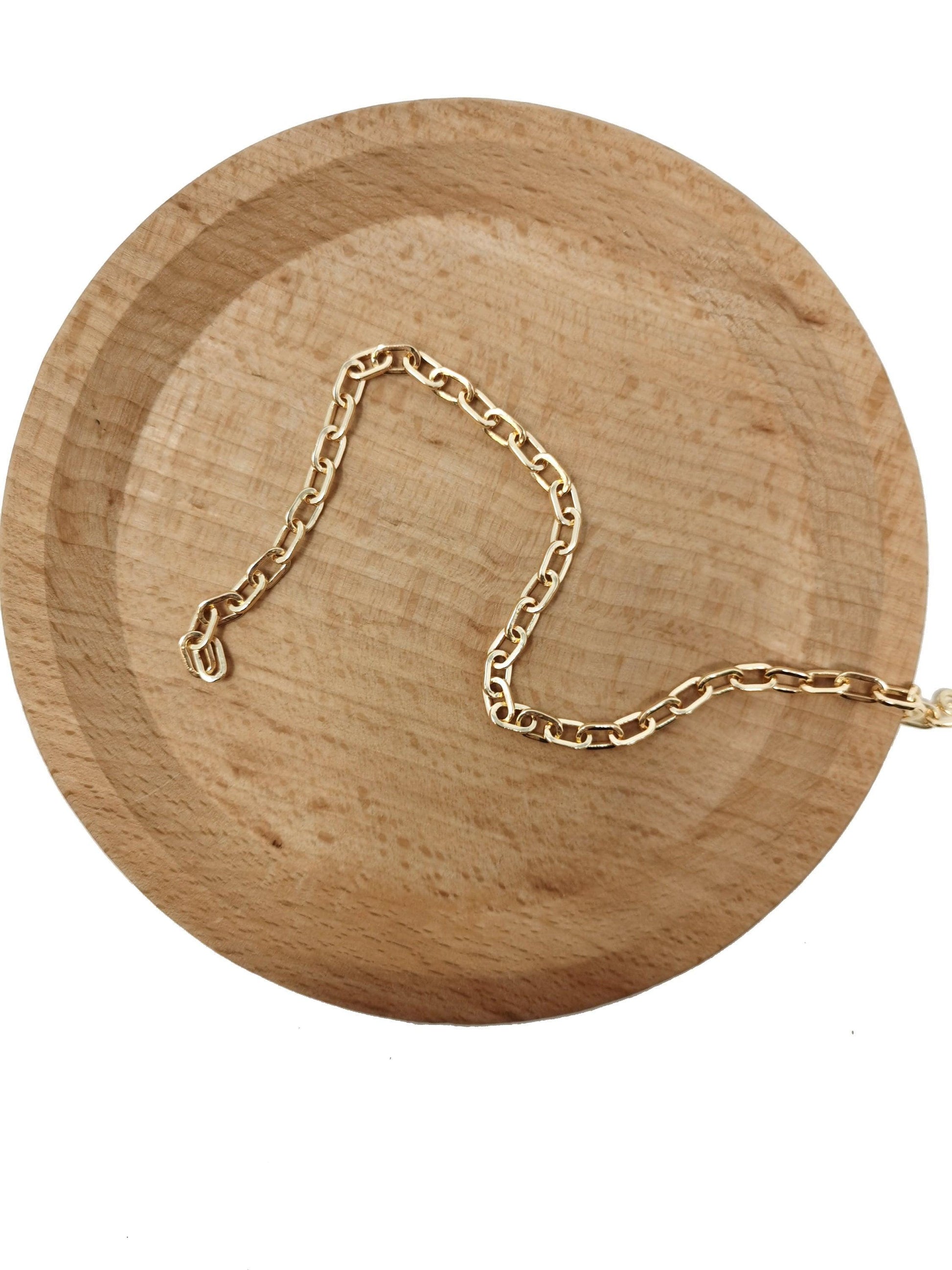 24k gold rolo cable chain by yard, oval link chain by foot,wholesale bulk roll chain for jewelry, thickness 0.9mm, roll-66