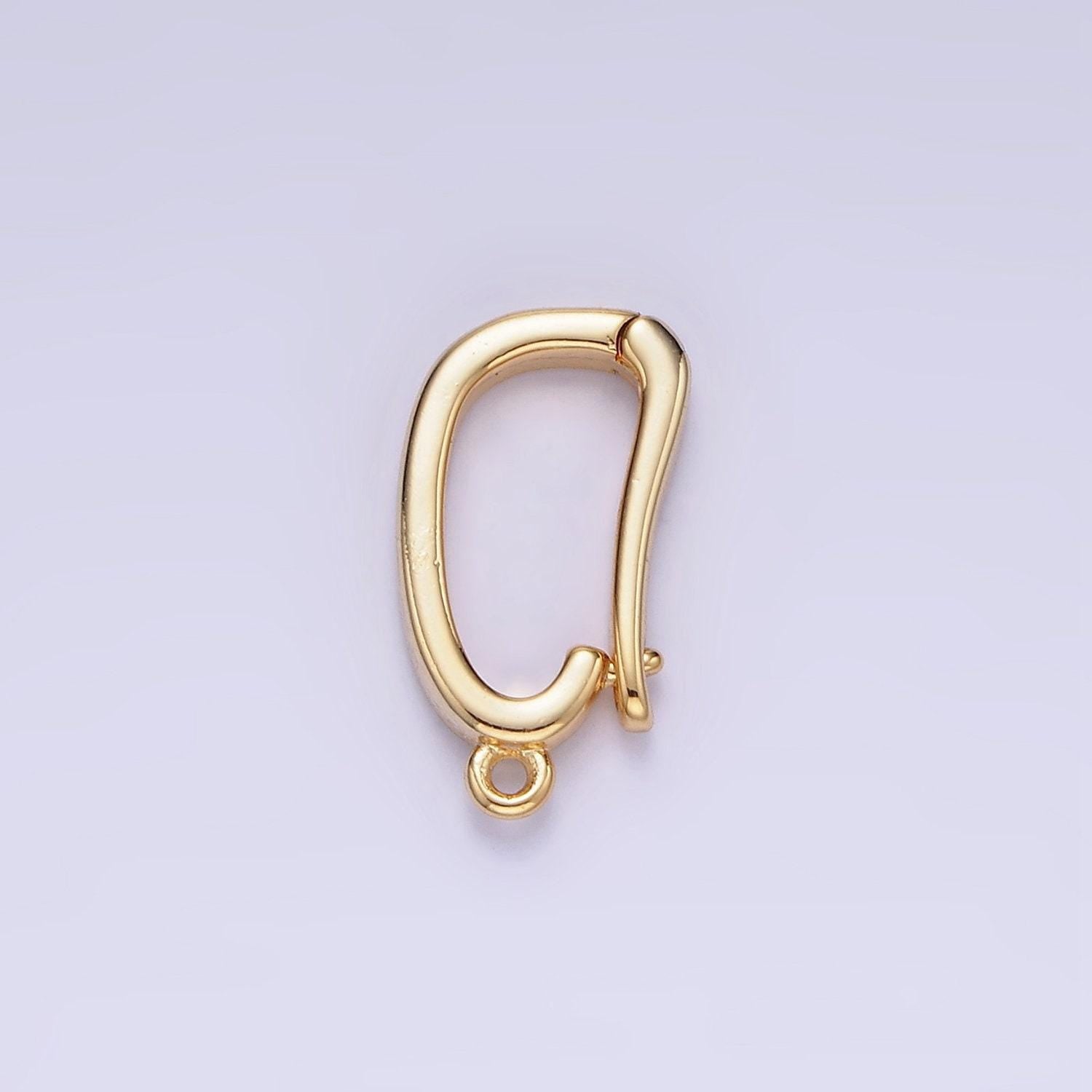 14k gold filled 15mm oval snap bail open loop jewelry finding supply charm holder for necklace component | z-682