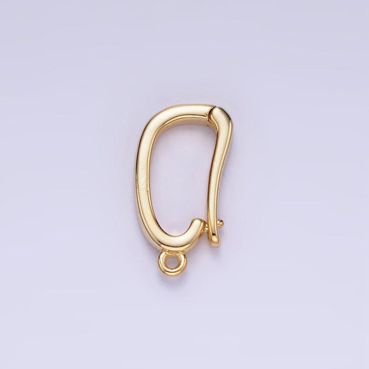 14k gold filled 15mm oval snap bail open loop jewelry finding supply charm holder for necklace component | z-682