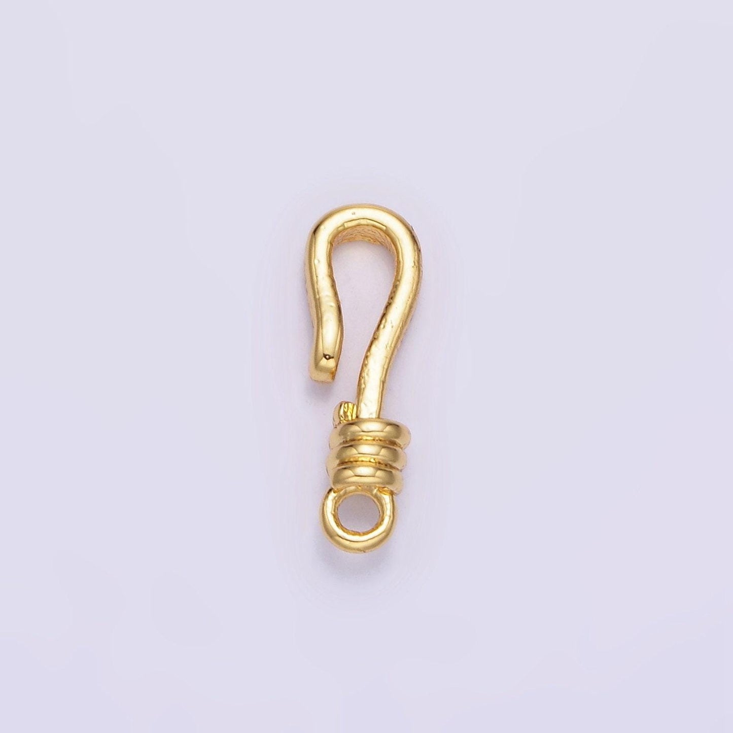 14k gold filled hook clasp for bracelet necklace jewelry making supply fish hook end clasp z733