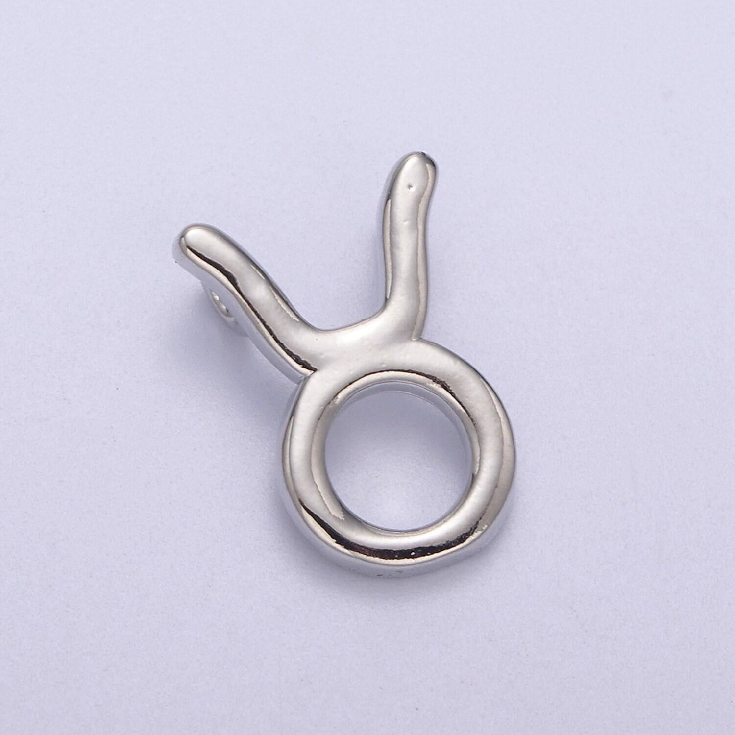 Silver zodiac constellation charm, small astrology charms, horoscope charm for bracelet necklace supply a-1881~a-1886