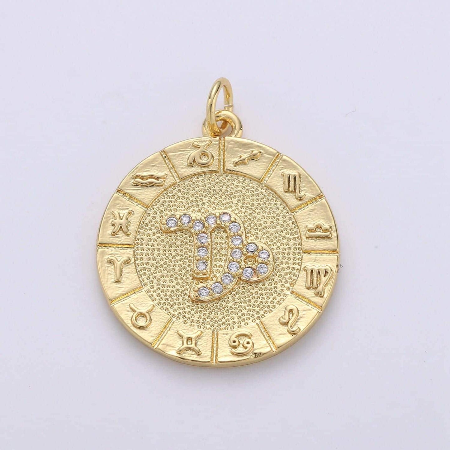 Gold zodiac charms micro pave constellation necklace pendant for zodiac necklace celestial jewelry making supply, a1749--1754