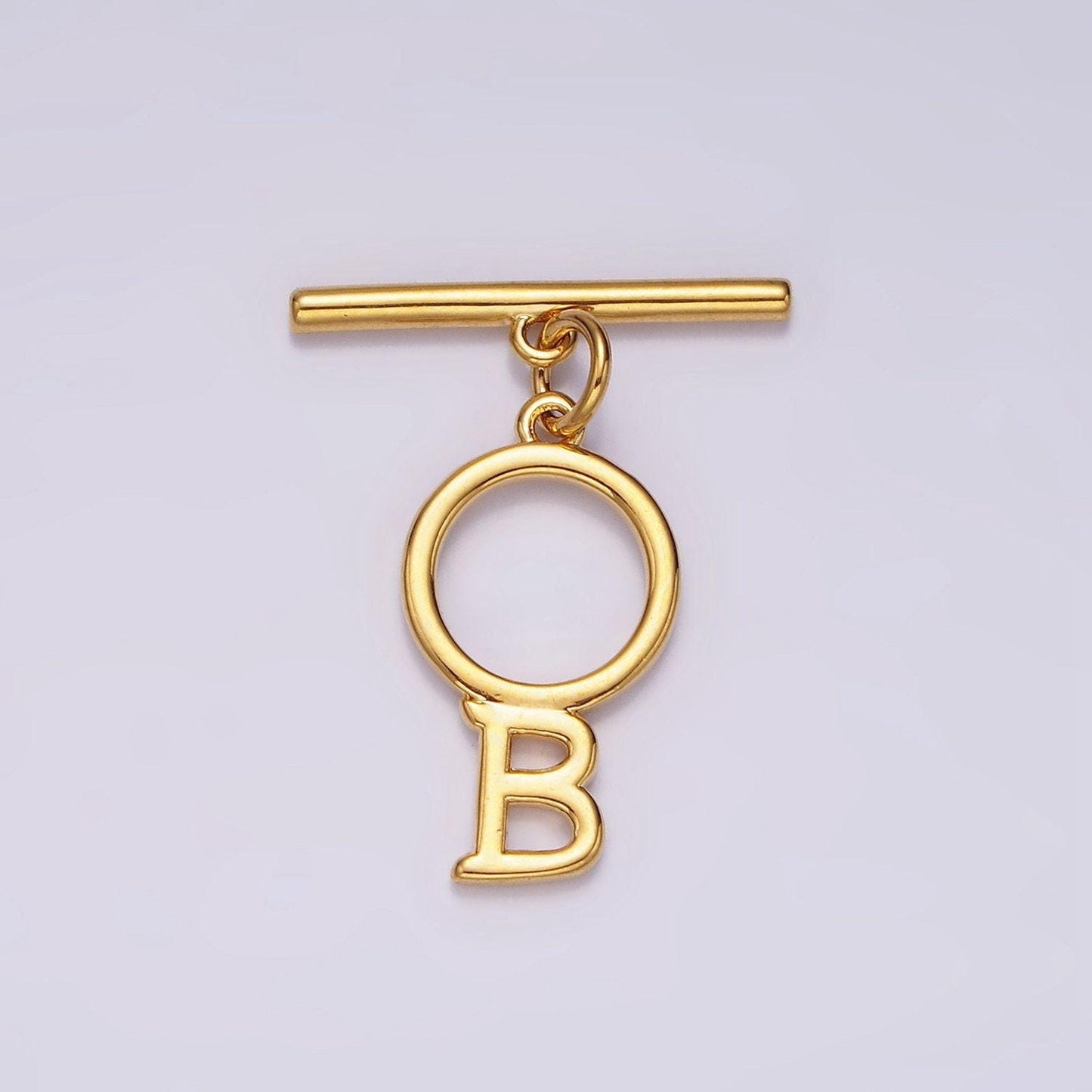14K Gold Filled a-z initial letter toggle clasps closure personalized jewelry making findings supply clasp for Jewelry | A1093-A1105