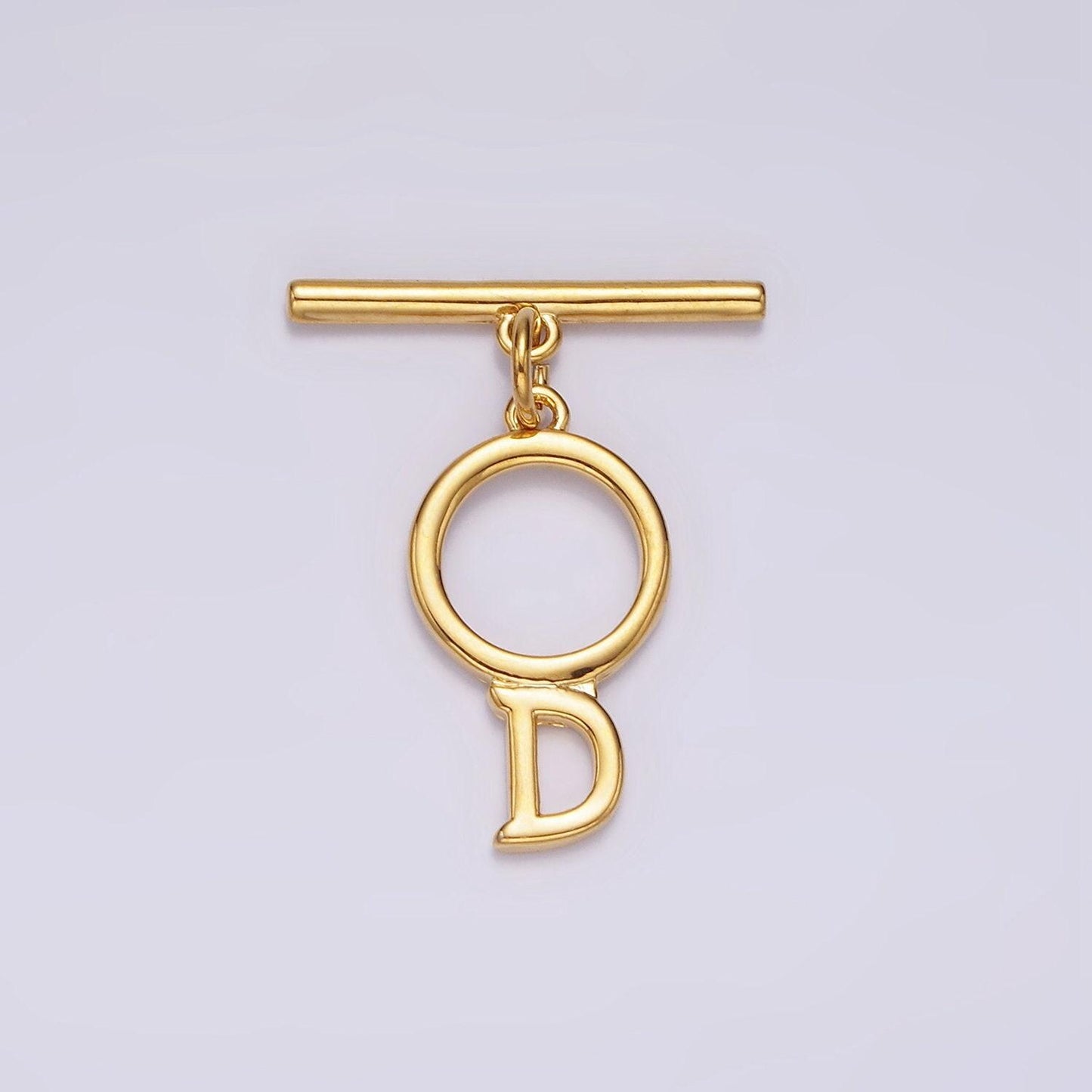 14K Gold Filled a-z initial letter toggle clasps closure personalized jewelry making findings supply clasp for Jewelry | A1093-A1105
