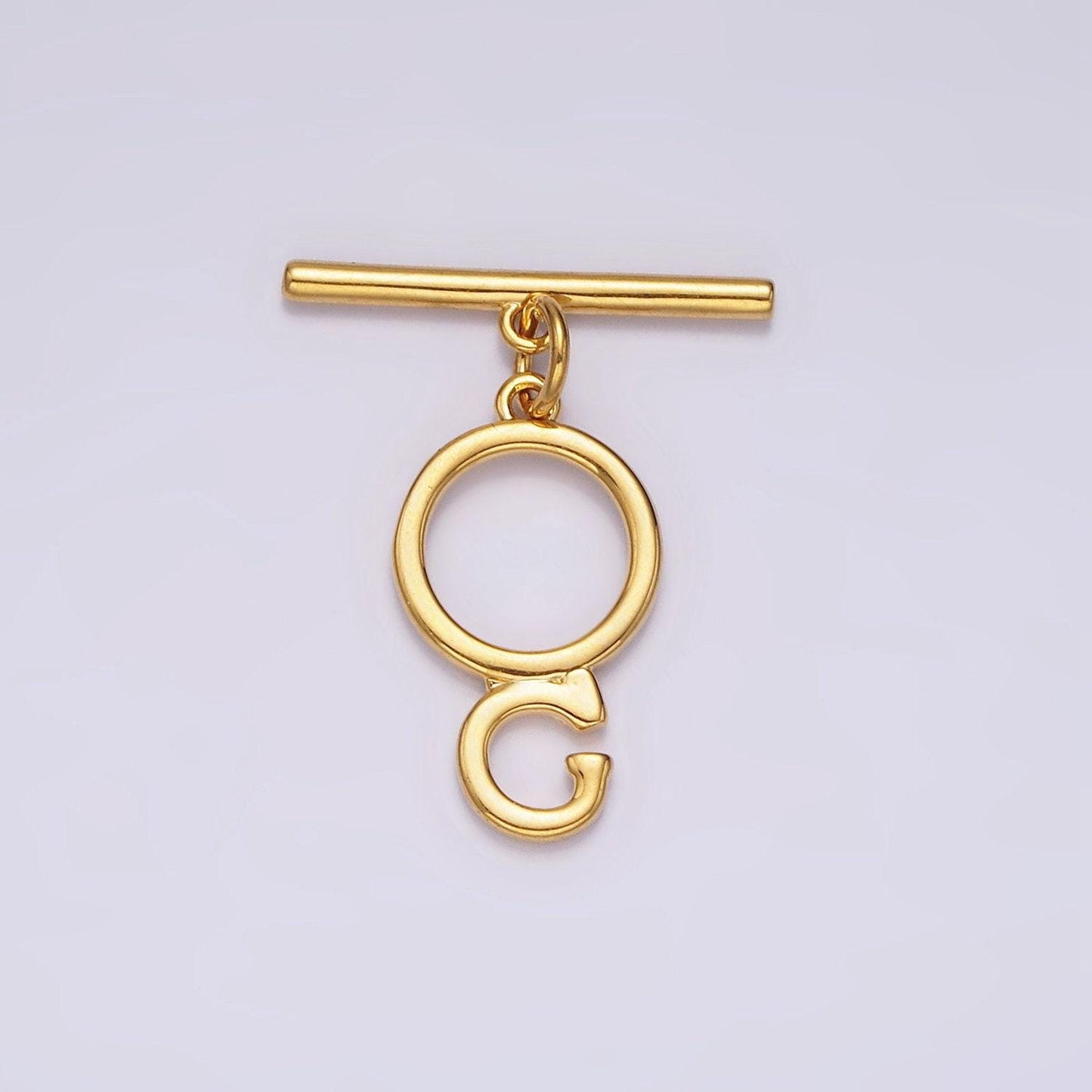 14K Gold Filled a-z initial letter toggle clasps closure personalized jewelry making findings supply clasp for Jewelry | A1093-A1105