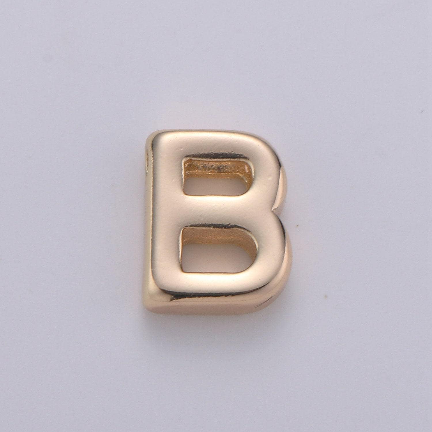 18k gold letter charms, letter beads, initial charms, bracelet charms,mini pendant charms for necklace alphabet beads charm 8x6mm-#7
