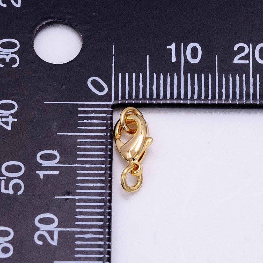 16k gold filled 12mm lobster claw clasps closure findings | z904