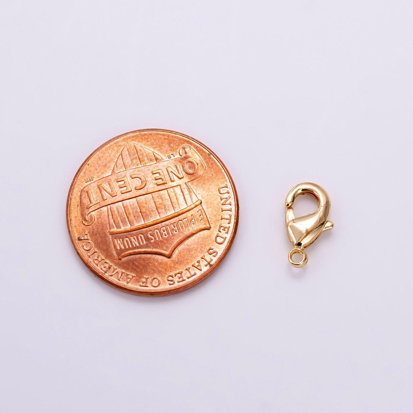 16k gold filled 10mm lobster claw clasps closure findings | z-903